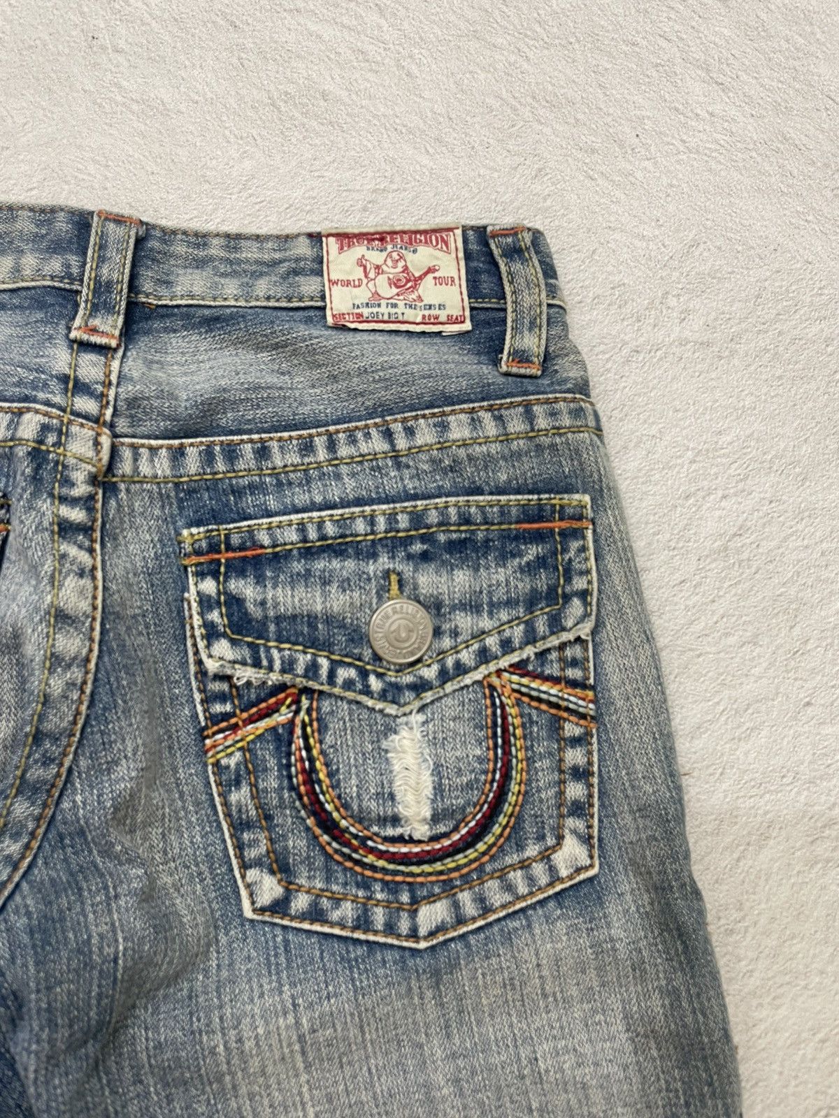 Diesel 2000s True Religion Flare Denim Ripped Bootcut Y2K Ifsix LGB Size 27" / US 4 / IT 40 - 10 Thumbnail