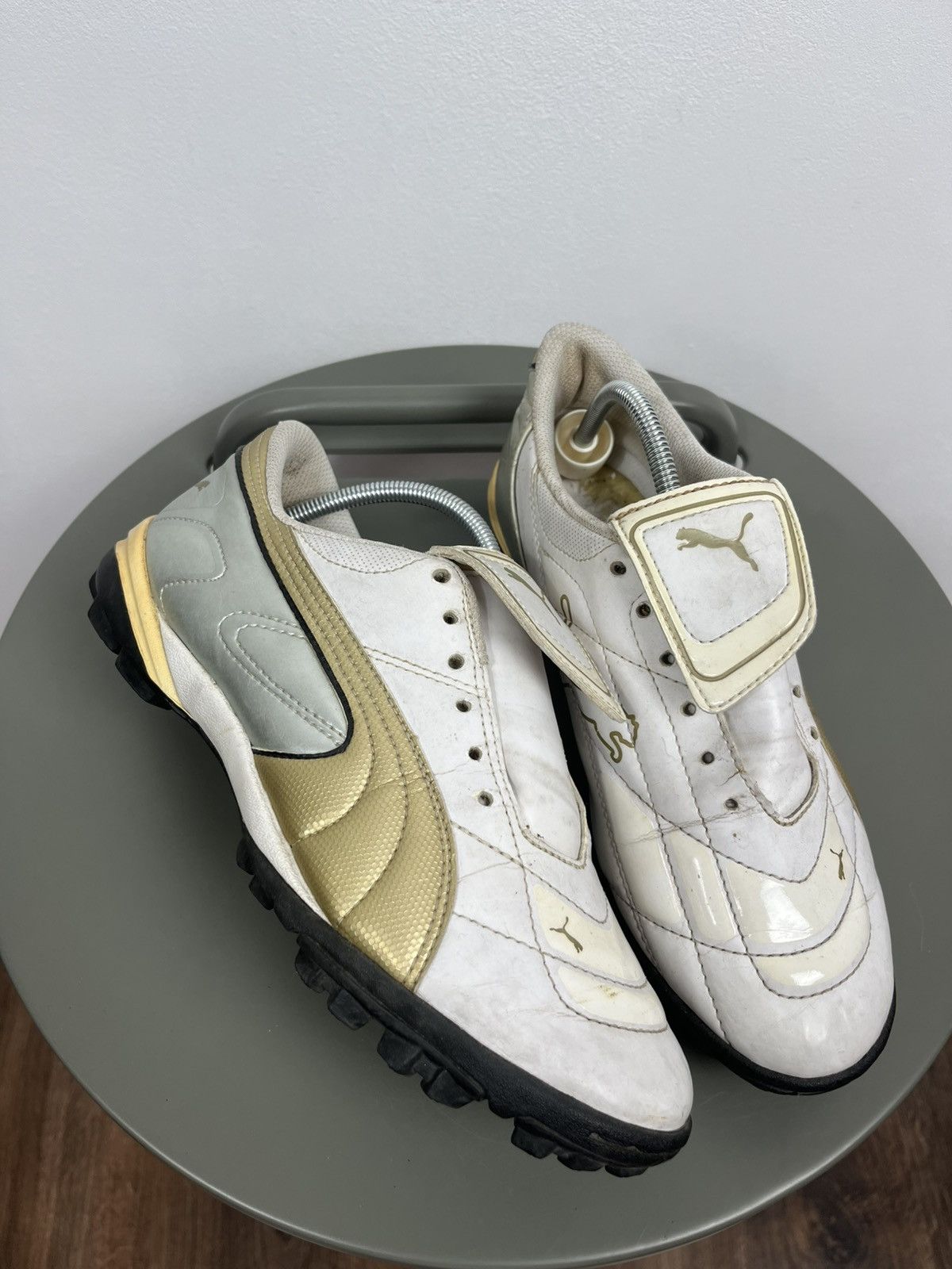 Puma Vintage Puma Gold White Soccer Shoes Size 40 (25.5 cm) Size US 7.5 / EU 40-41 - 2 Thumbnail