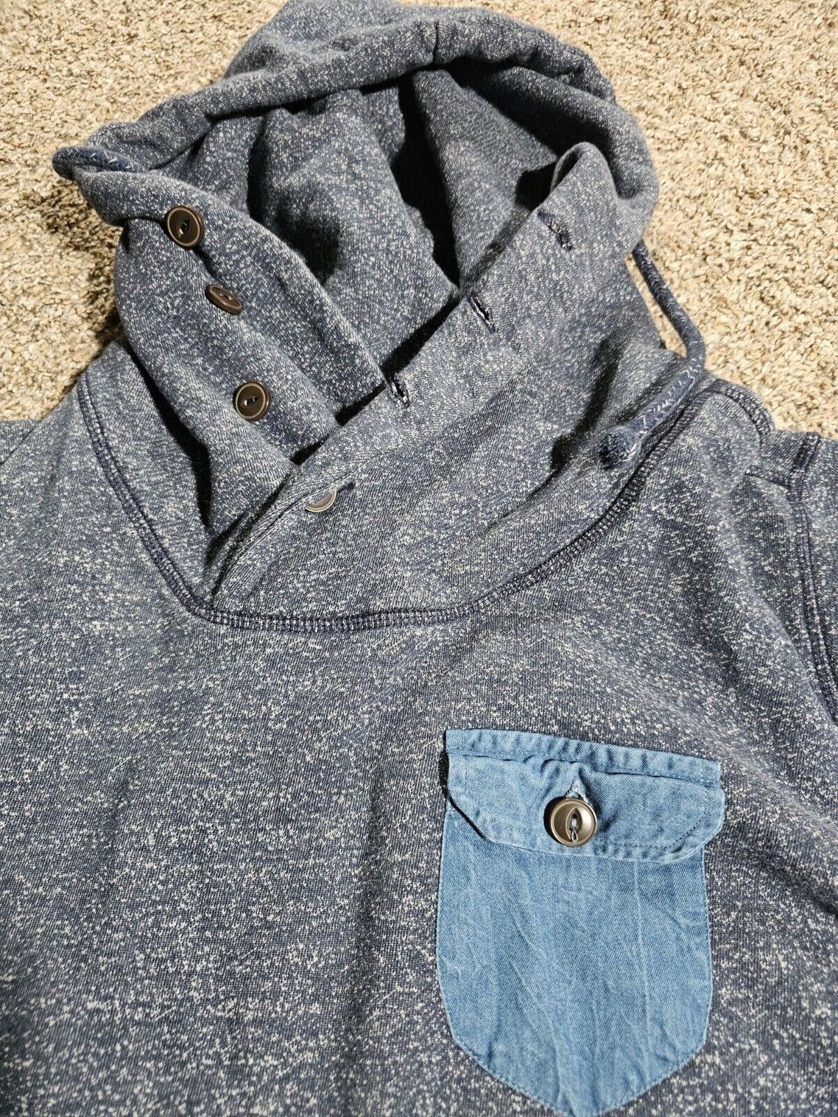 Designer Random Access Dry Goods Supplies Blue Hoodie pullover Small Size US S / EU 44-46 / 1 - 2 Thumbnail