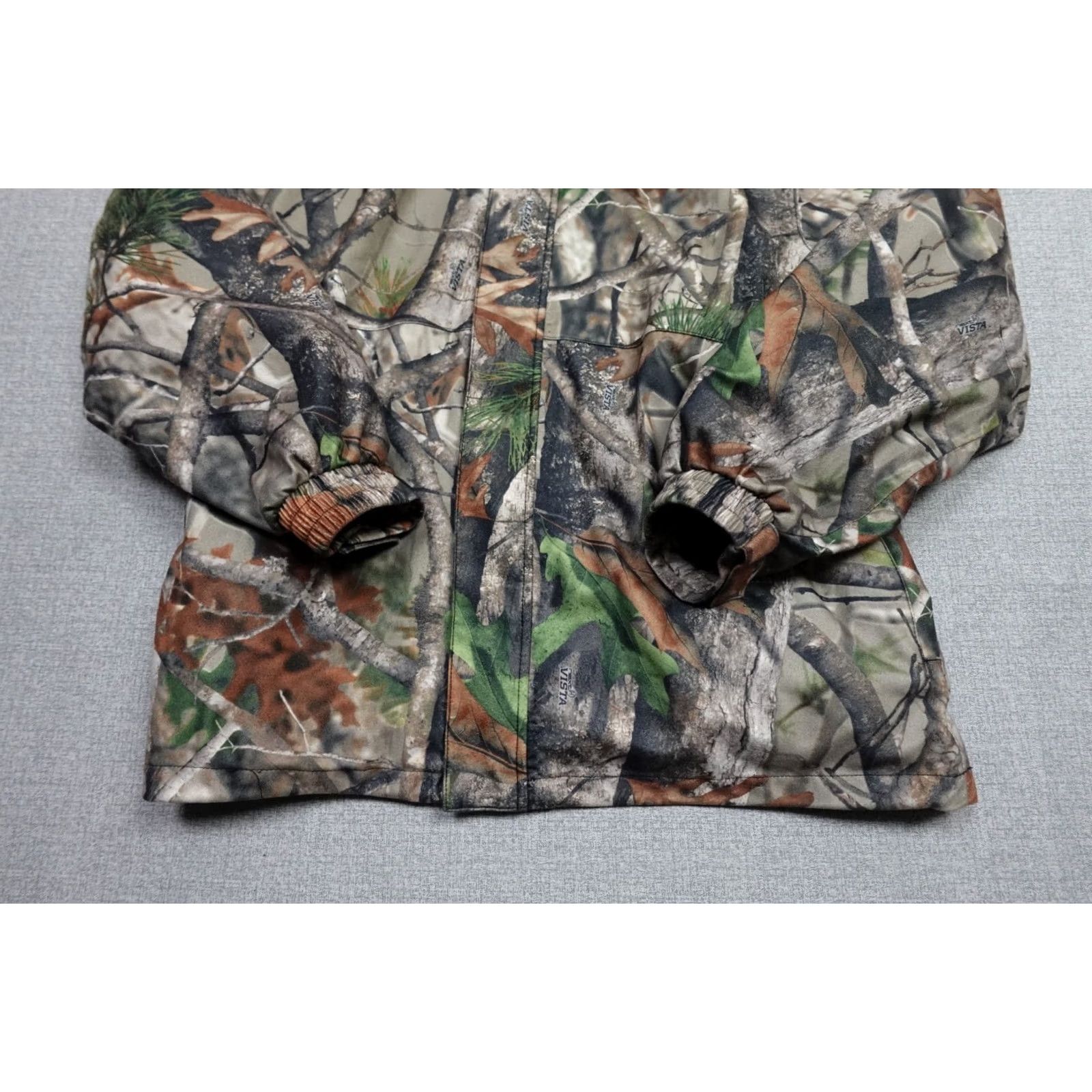 AMO Camo Jacket Mens L Brown Outdoor Hooded Fleece Zip Camouflage Hunting Winter Jacket Size US L / EU 52-54 / 3 - 3 Thumbnail