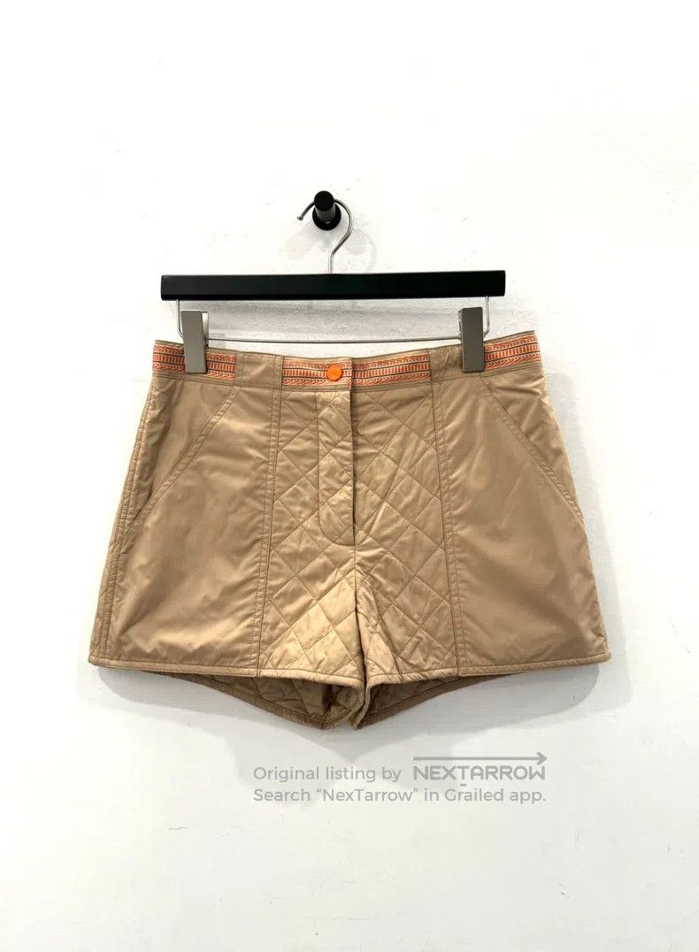 Hermes Hermes Khaki Women's Down Shorts Size 24" / US 00 / IT 34 - 1 Thumbnail