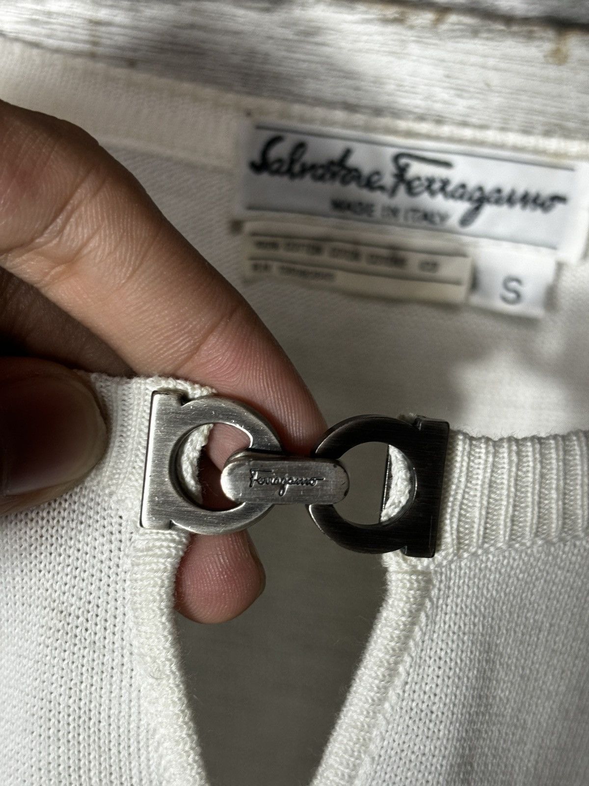 Salvatore Ferragamo Vintage Salvatore Ferragamo Short Sleeve Knit Size S / US 4 / IT 40 - 3 Thumbnail