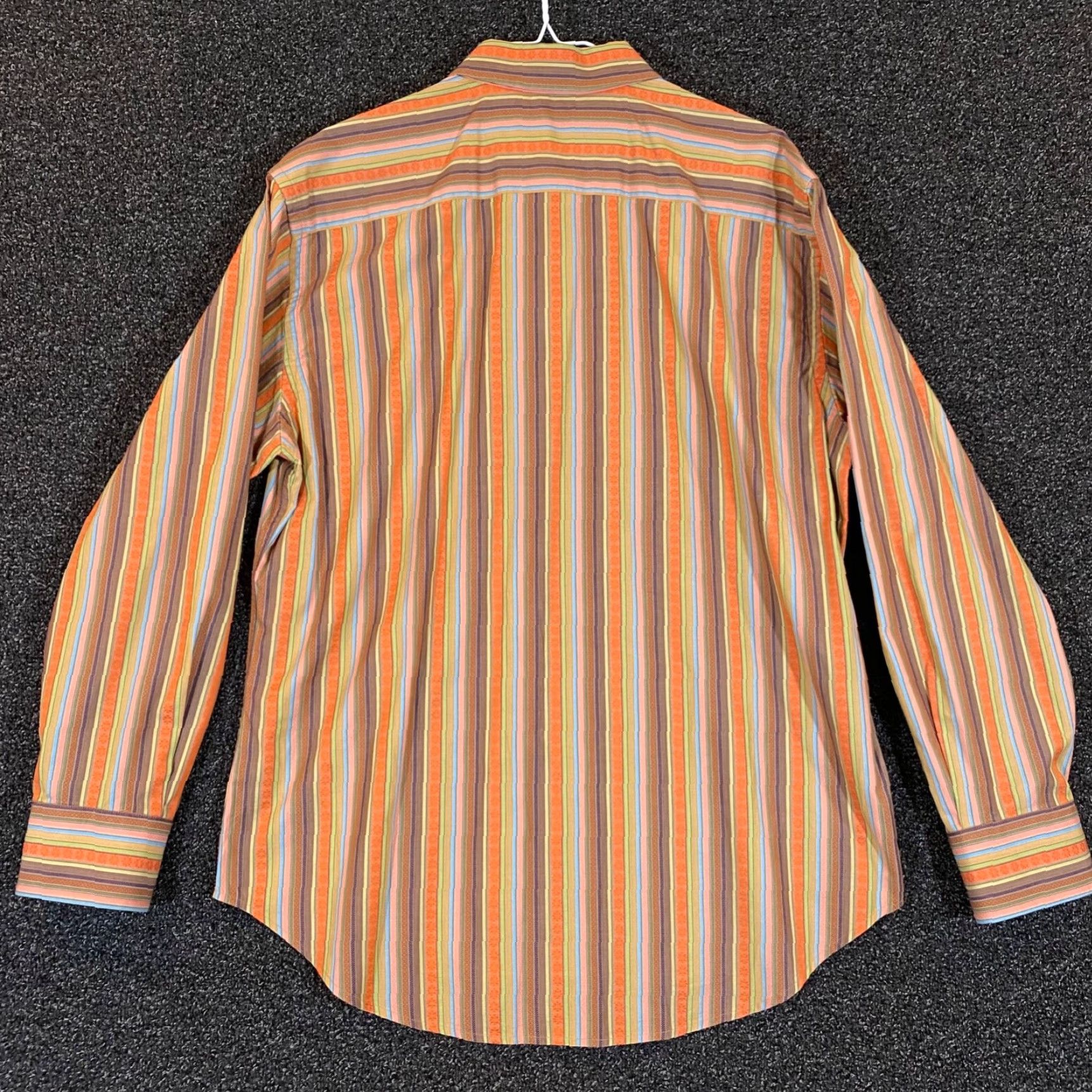 Robert Graham Robert Graham Shirt Mens XL Multicolor Striped Button Up Outdoors Designer L/S Size US XL / EU 56 / 4 - 7 Thumbnail