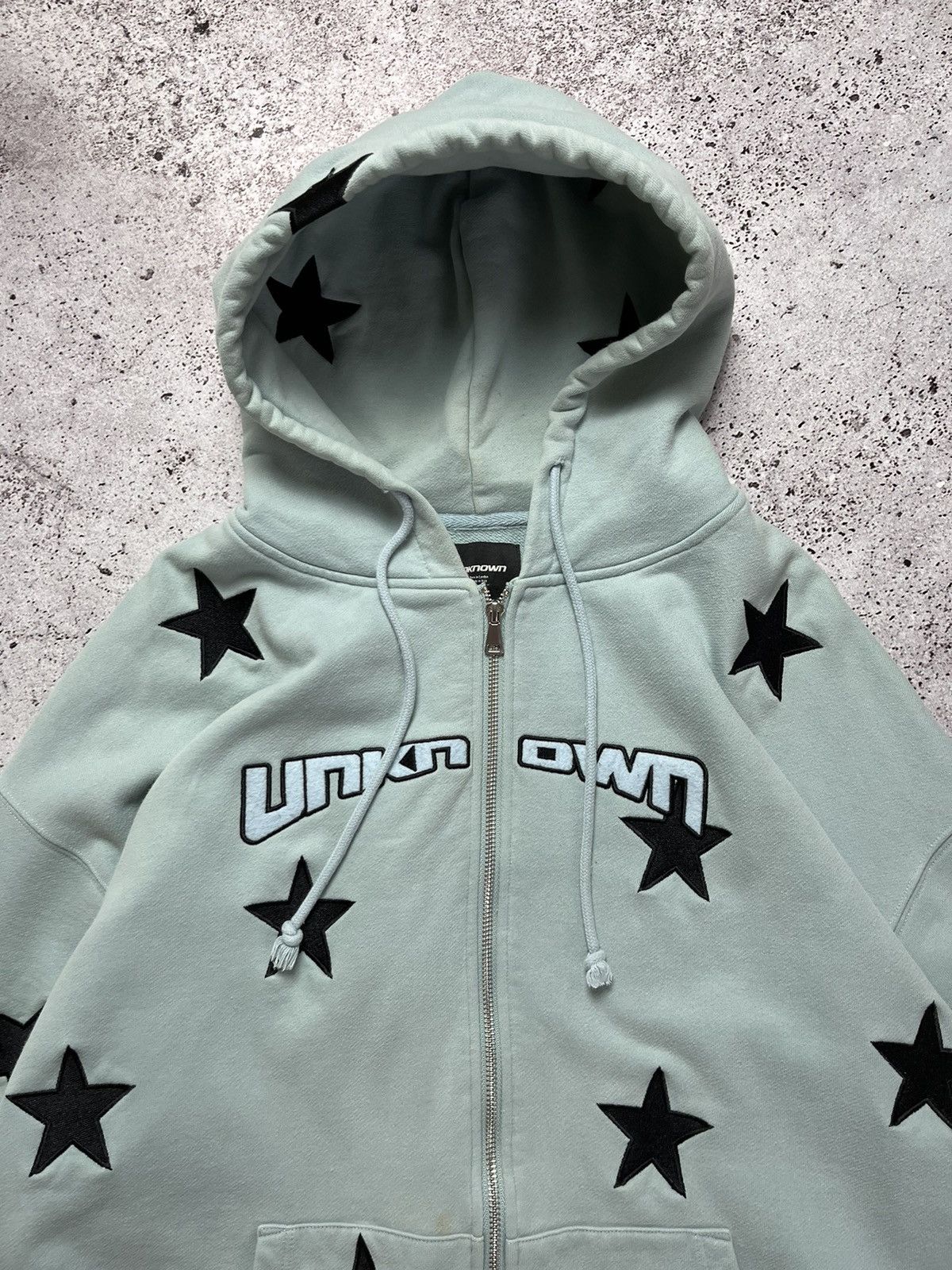 Unknown London ⭐️Unknown London Zip Hoodie STARS y2k style Size US L / EU 52-54 / 3 - 2 Thumbnail