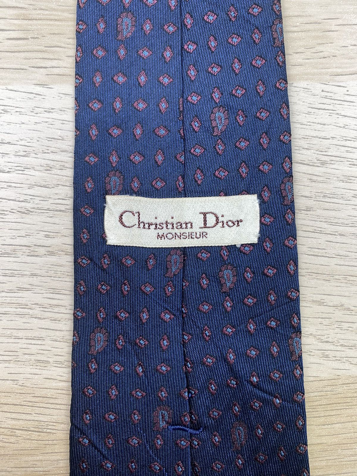 Christian Dior Monsieur Christian Dior Monsieur Silk Tie T32 Size ONE SIZE - 4 Thumbnail