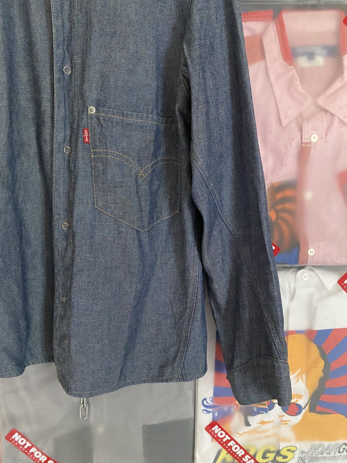 Levi's Vintage Clothing Vintage Levis Engineered Blue Silver Shirt Size US S / EU 44-46 / 1 - 2 Thumbnail