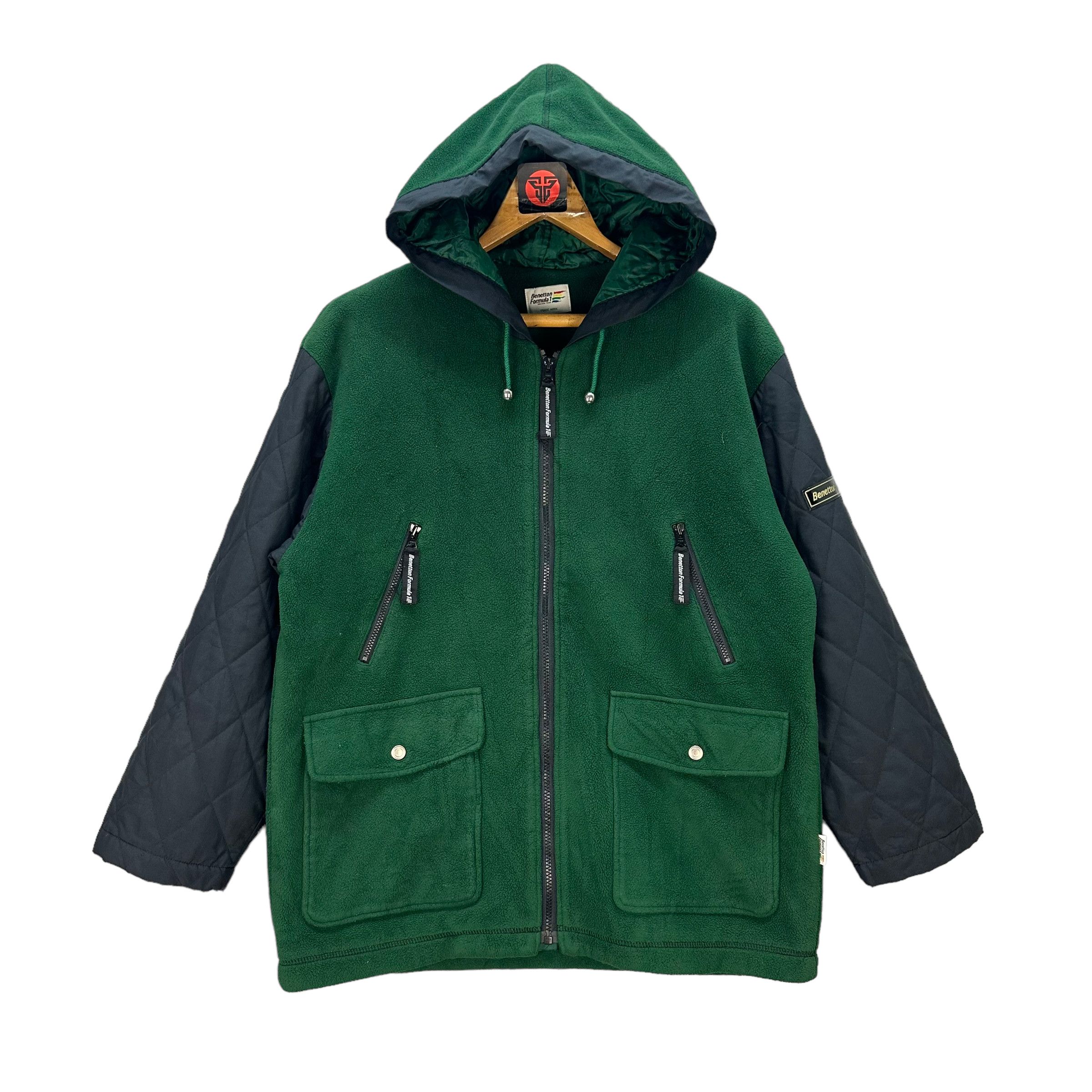 BENETTON FORMULA HOODIE FLEECE JACKET #7686-164