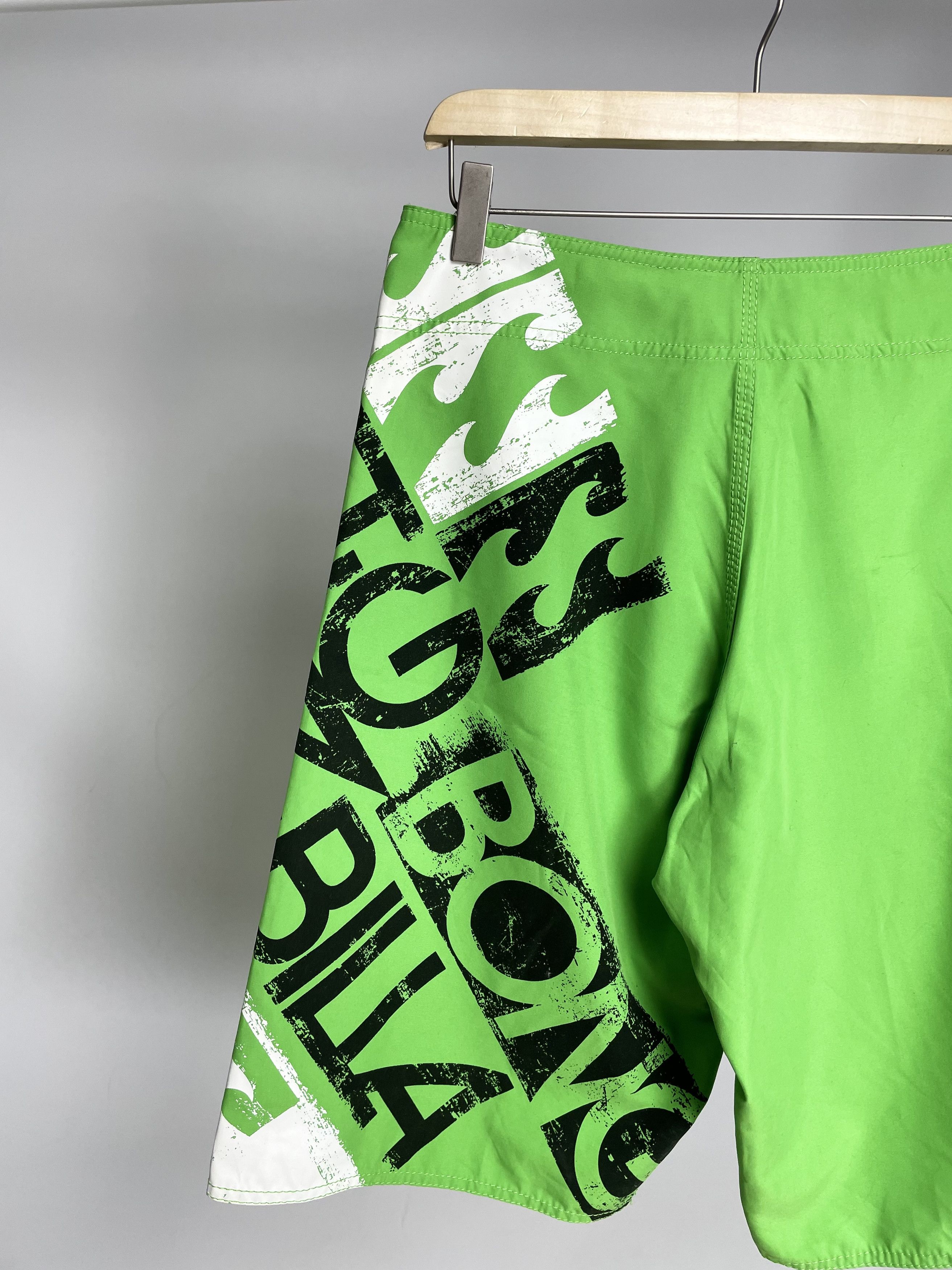 Billabong Billabong Vintage Green Full Printed Surfing Shorts Size US 30 / EU 46 - 8 Thumbnail