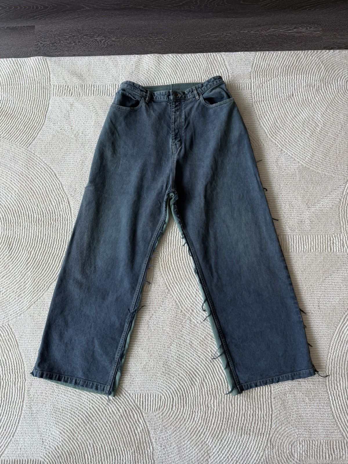 Balenciaga Balenciaga Hybrid Sweatpants Denim in Blue Size US 36 / EU 52 - 1 Thumbnail