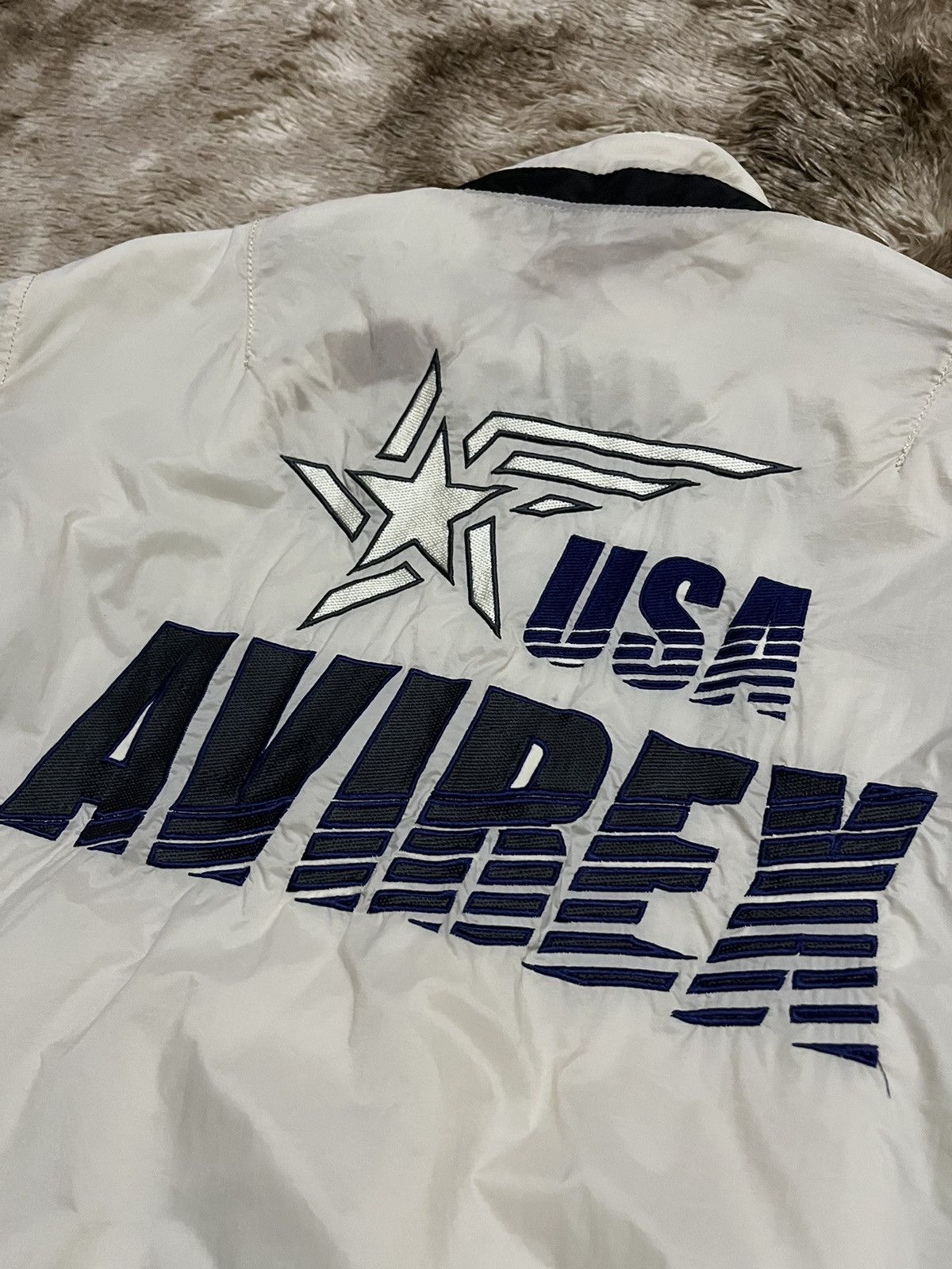 Avirex RARE Avirex USA Embroidery Spell Out Bomber Jacket Size US L / EU 52-54 / 3 - 9 Thumbnail
