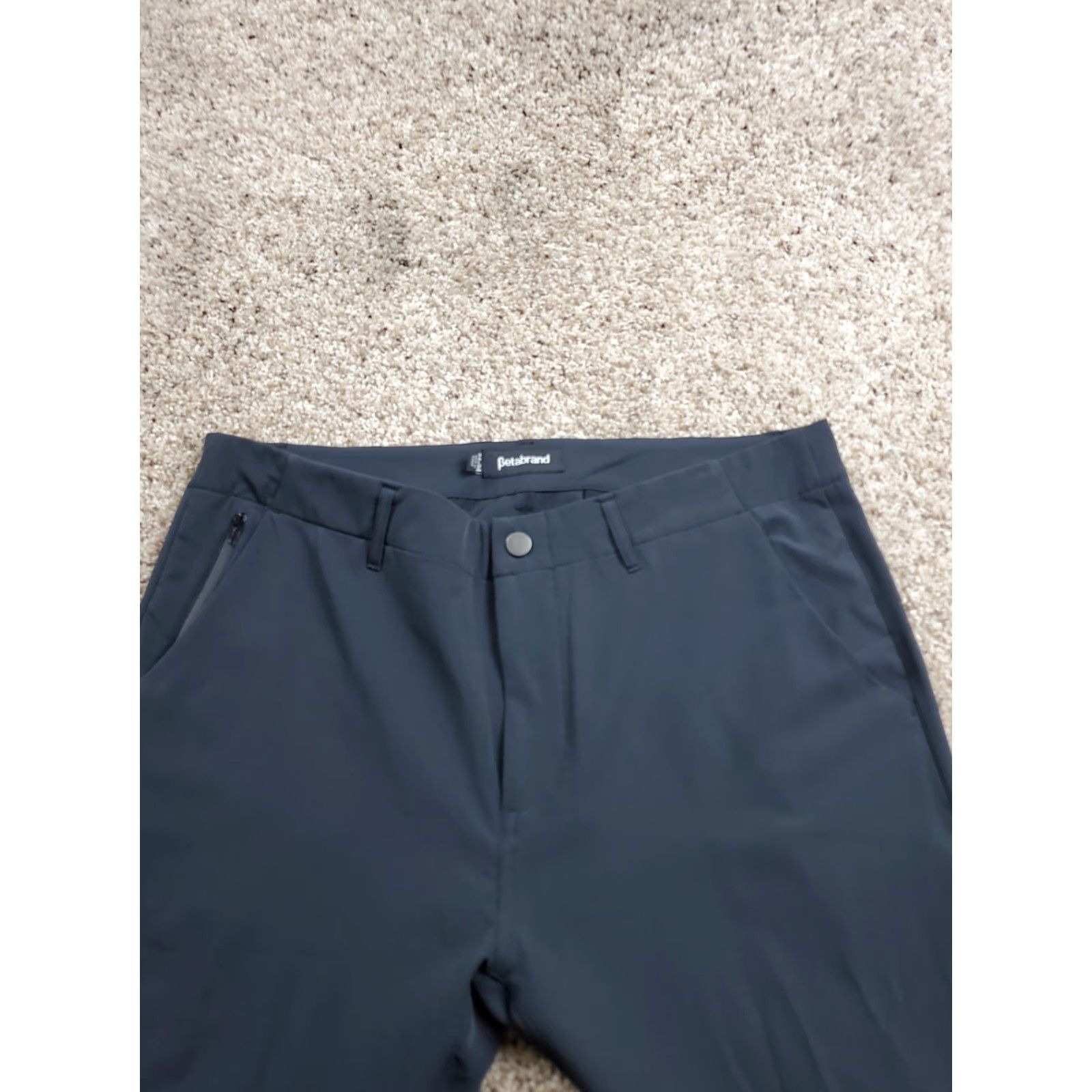 Vintage Betabrand Pants Mens 34X34 Black Chino Straight Leg Stretch Pockets Size US 34 / EU 50 - 3 Thumbnail