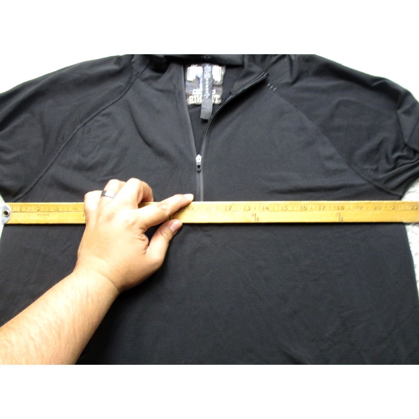 Lululemon Lululemon 1/4 Zip Pullover Mens XL Black Long Sleeve Tennis Performance Top Size US XL / EU 56 / 4 - 6 Thumbnail