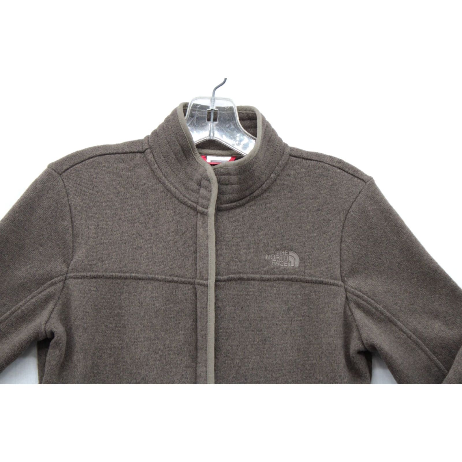 The North Face VINTAGE The North Face Jacket Women Small Brown Full Zip Sherpa Lined Y2K Shirt Size S / US 4 / IT 40 - 3 Thumbnail