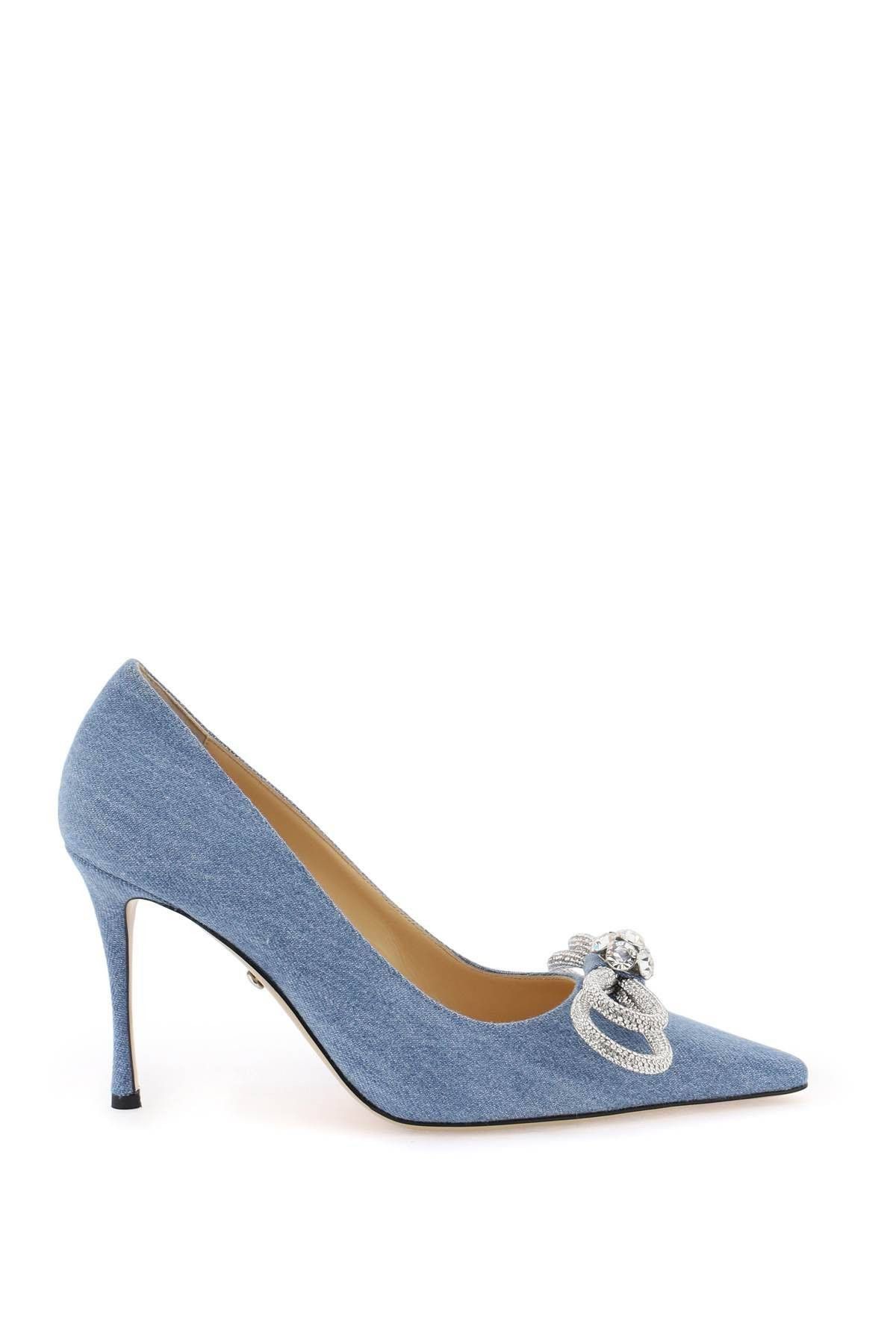 image of Mach&mach Denim Pumps With Crystals Size Eu 38 For Women Shoes in Blue