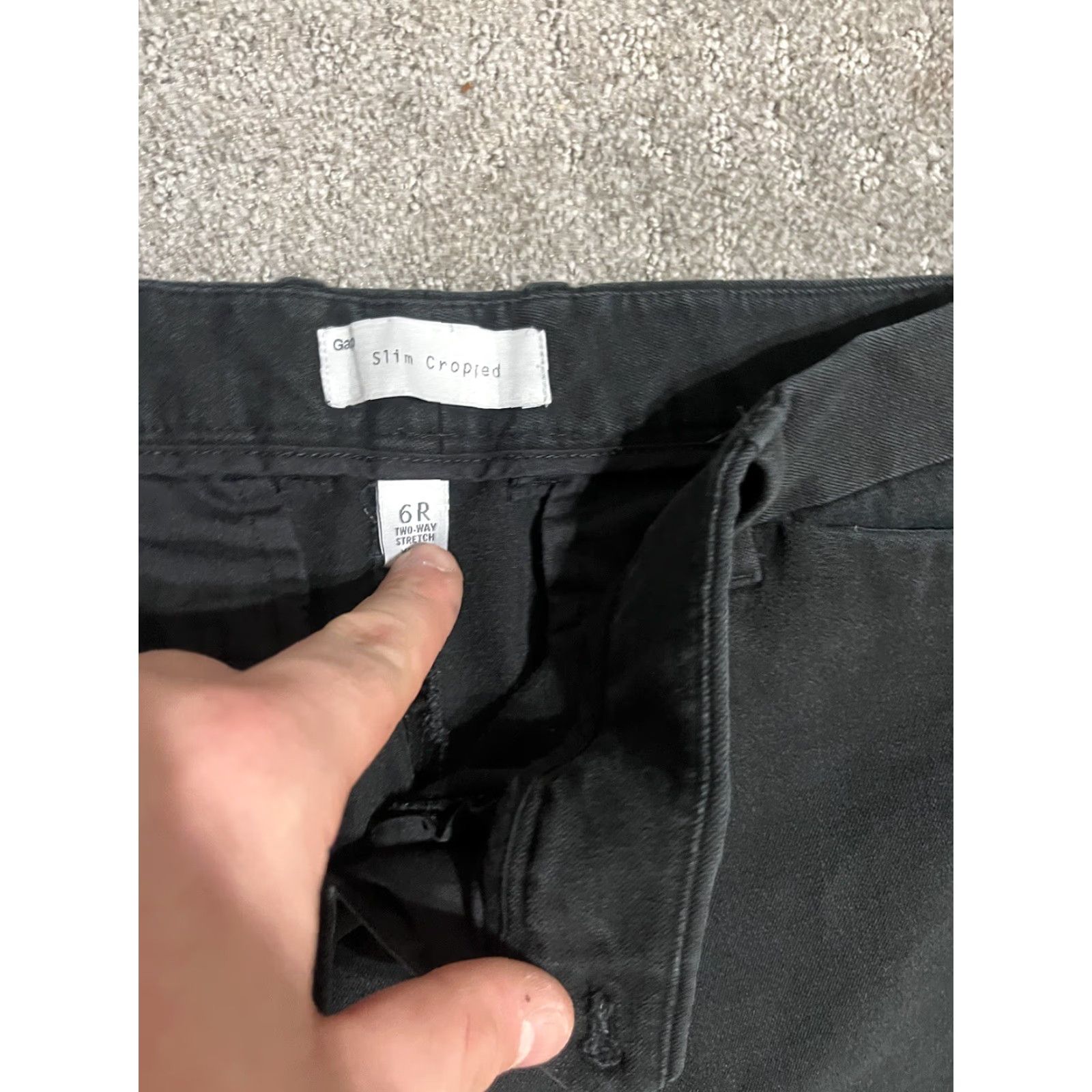 Gap Gap Slim Fit Cropped Stretch Women's Pants Black Size 6 Regular Size 28" / US 6 / IT 42 - 5 Thumbnail