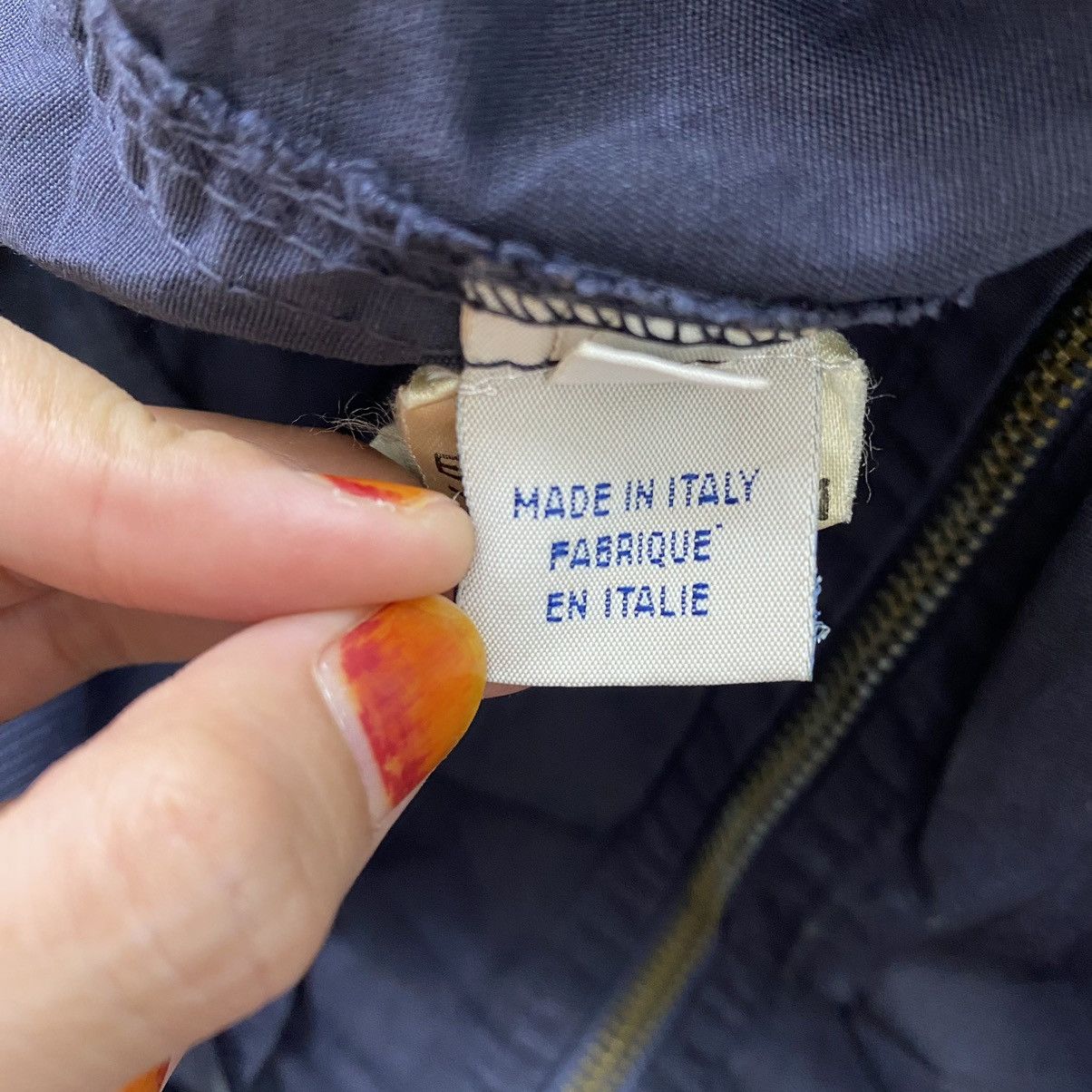Japanese Brand RIVET Japanese Brand Trade Mark Brand Logo Print Navy Bomber Size US L / EU 52-54 / 3 - 5 Thumbnail