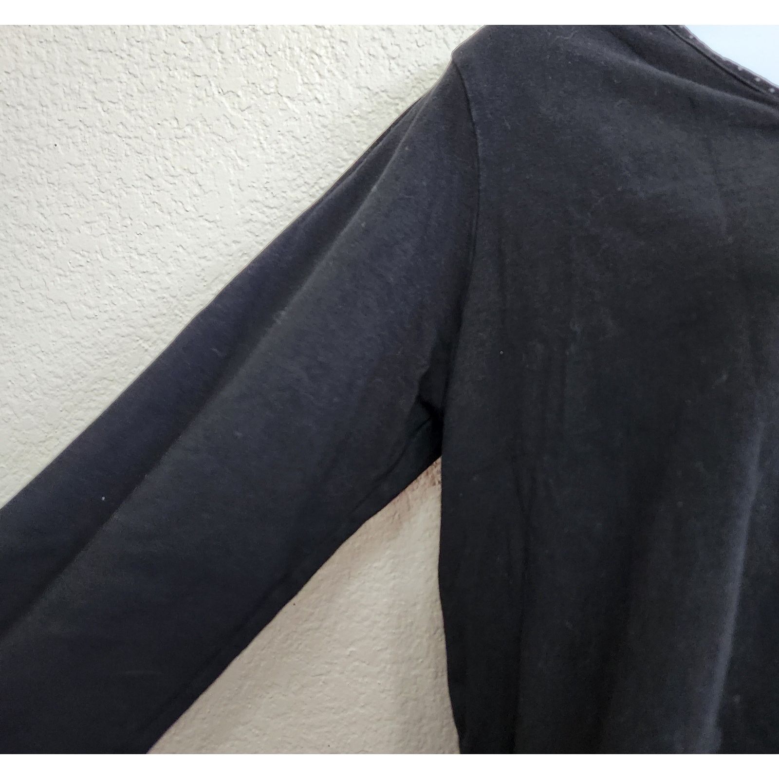 Other Announcements Maternity Black Pleated V Neck Top Medium Size M / US 6-8 / IT 42-44 - 3 Thumbnail