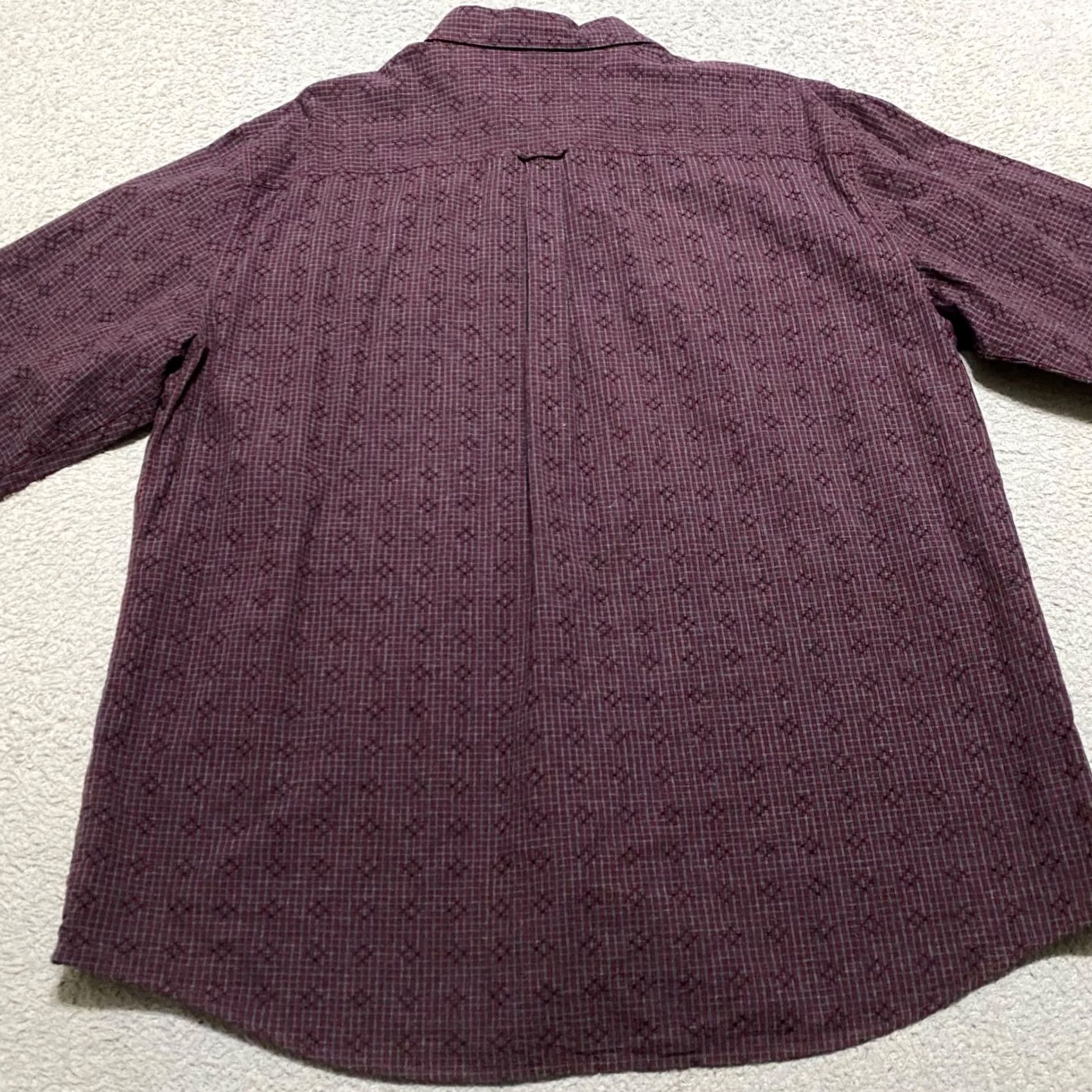 Carbon2Cobalt Carbon 2 Cobalt Mens XL Shirt Multicolor Plaid Check Long Sleeve Button-Front - 1970 Size US XL / EU 56 / 4 - 2 Thumbnail