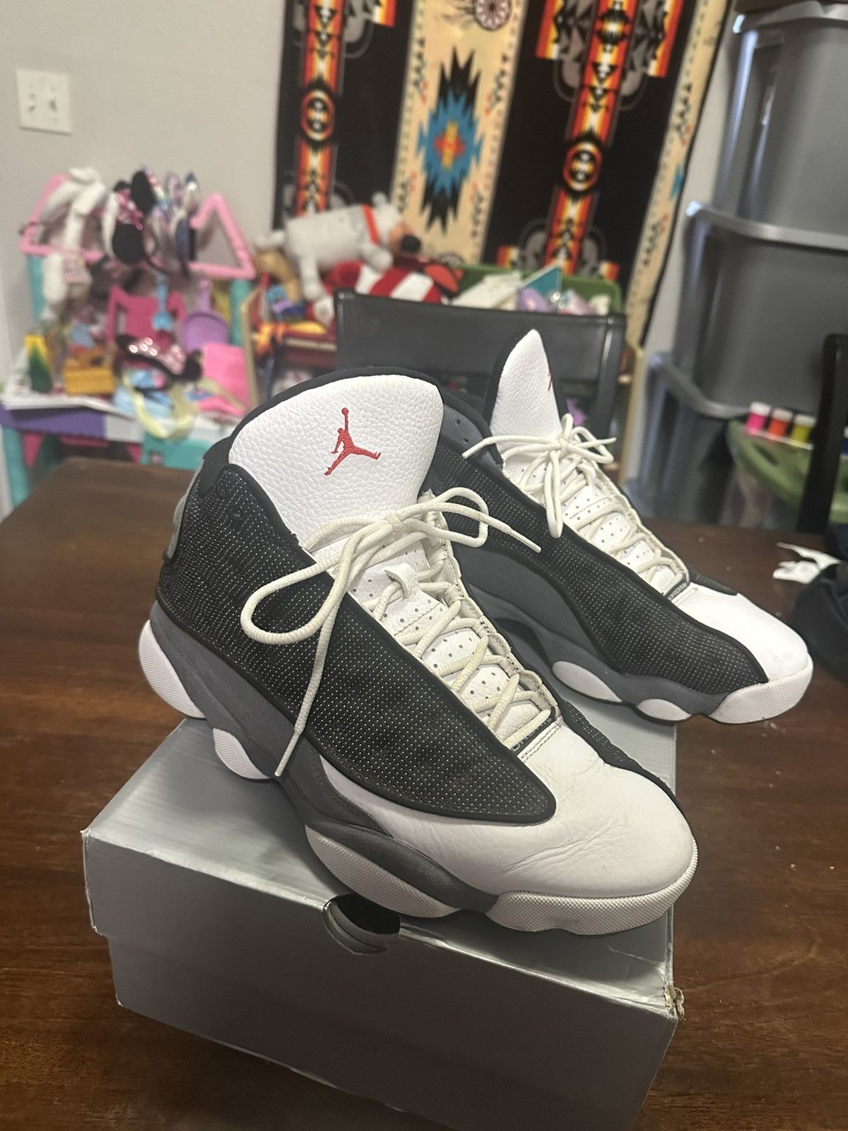 Jordan Brand Jordan 13 black flint lightly used Size 11m Size US 11 / EU 44 - 3 Thumbnail