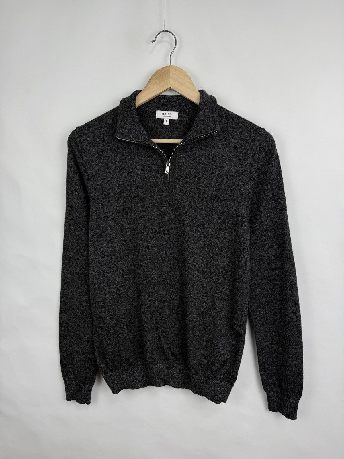 Reiss 🇬🇧 Reiss Luxury 100% Merino Wool Sweater Polo Long Sleeve Size US S / EU 44-46 / 1 - 2 Thumbnail