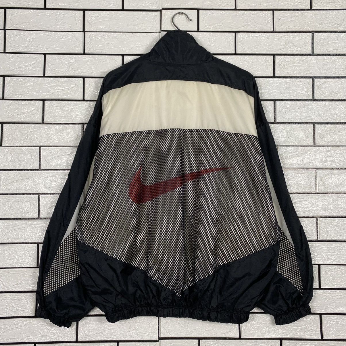 Nike × Sacai Nike x Sacai Layered Bomber Jacket Grey Fog | Grailed