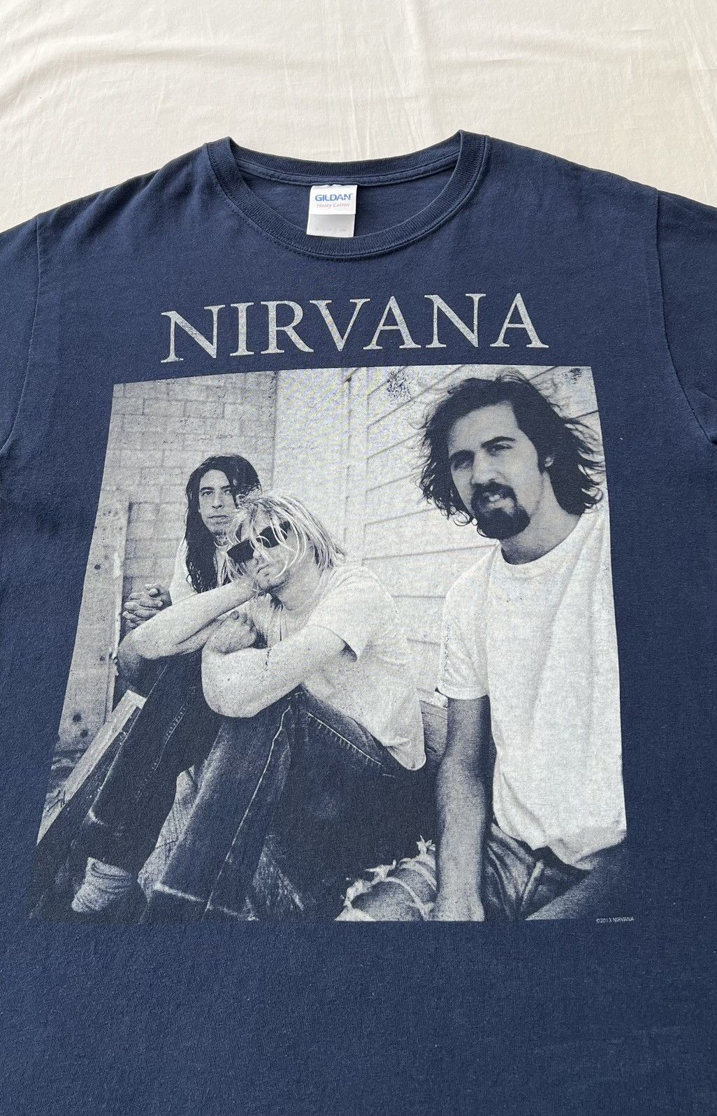 Band Tees Vintage 2013 Nirvana Grunge Rock Band Navy T-shirt Size US S / EU 44-46 / 1 - 3 Thumbnail