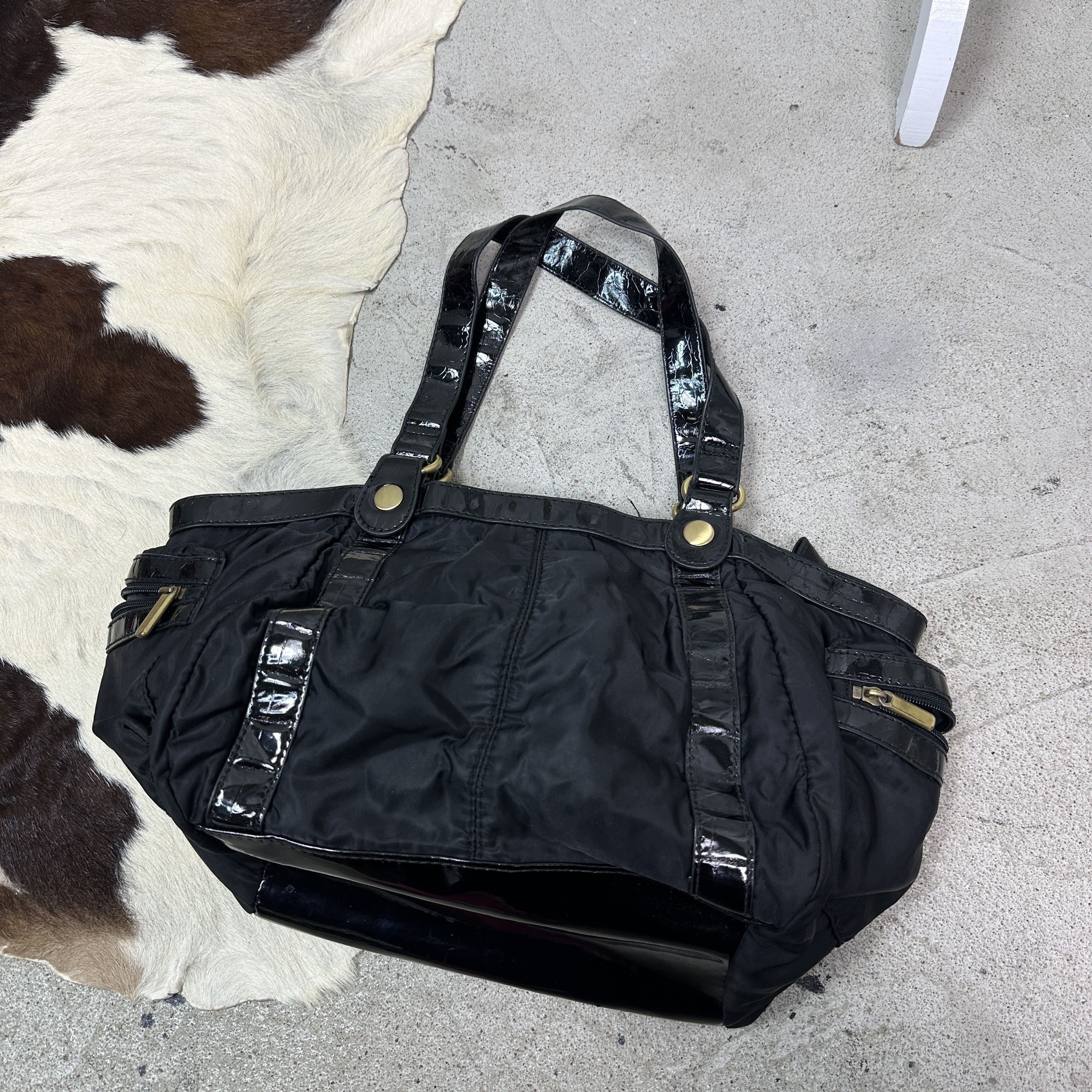 Vintage Vintage Avant Garde Hobo Nylon Bag Y2K Size ONE SIZE - 2 Thumbnail