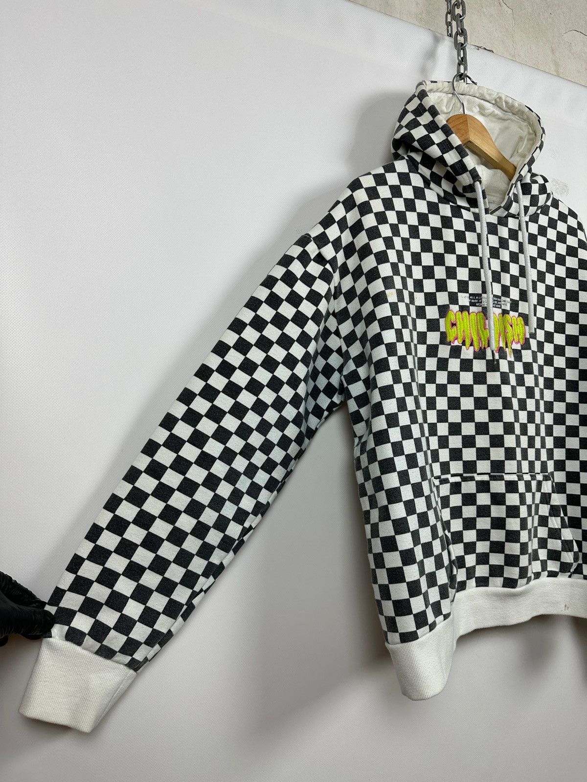 Vintage Childish Checkered Oversized Skateboard Hoodie Size US L / EU 52-54 / 3 - 17 Thumbnail