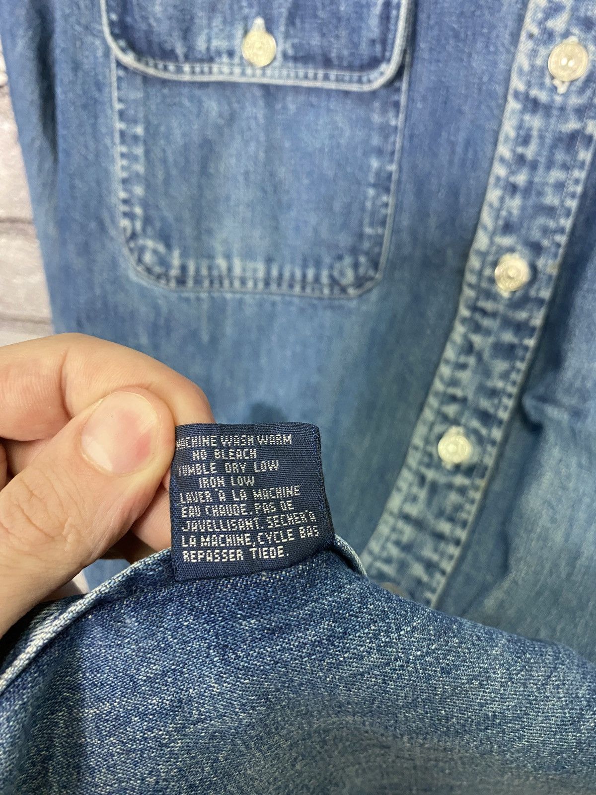 Vintage Vintage rare denim jacket Polo Ralph Lauren Sport y2k Size US M / EU 48-50 / 2 - 9 Thumbnail