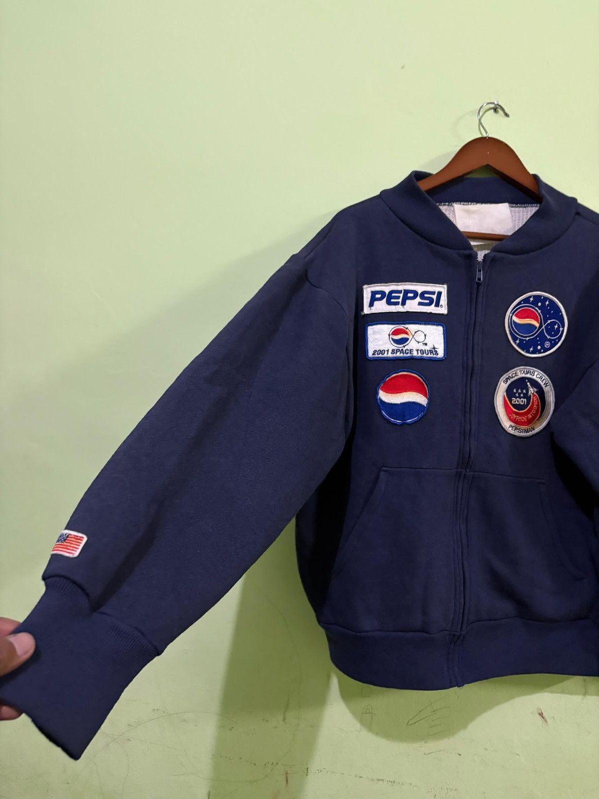 Pepsi VTG 2001 Pepsiman Space Tour Thermal Sweater Jacket Size US M / EU 48-50 / 2 - 2 Thumbnail