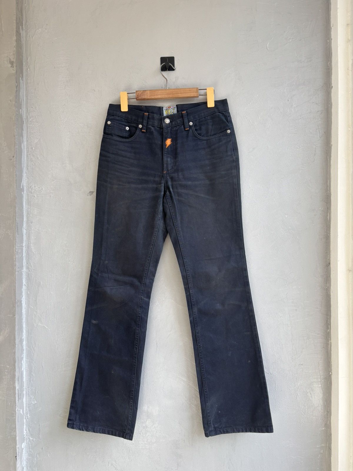 W&LT W&LT F/W1998 - 1999 “believe” runway flared denim Size US 31 - 1 Thumbnail