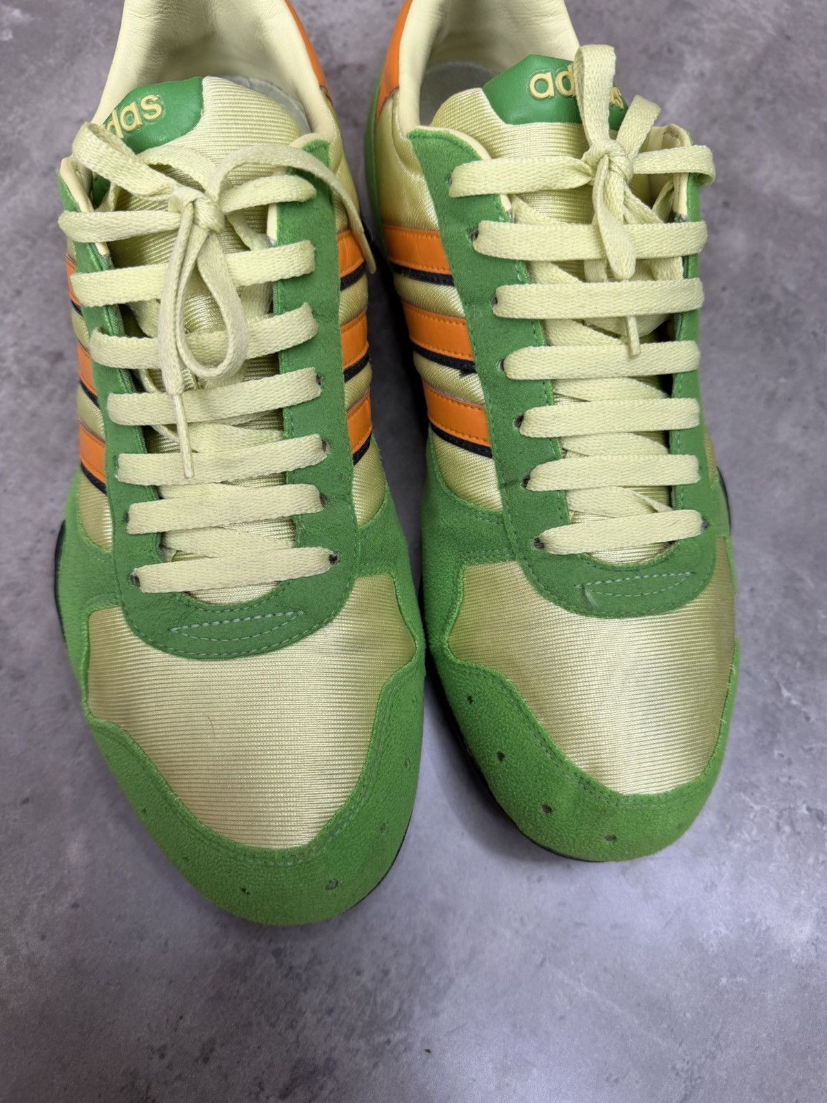 Adidas Adidas Originals Retro Trainers Green Orange Sneakers 2000s Size US 10 / EU 43 - 5 Thumbnail