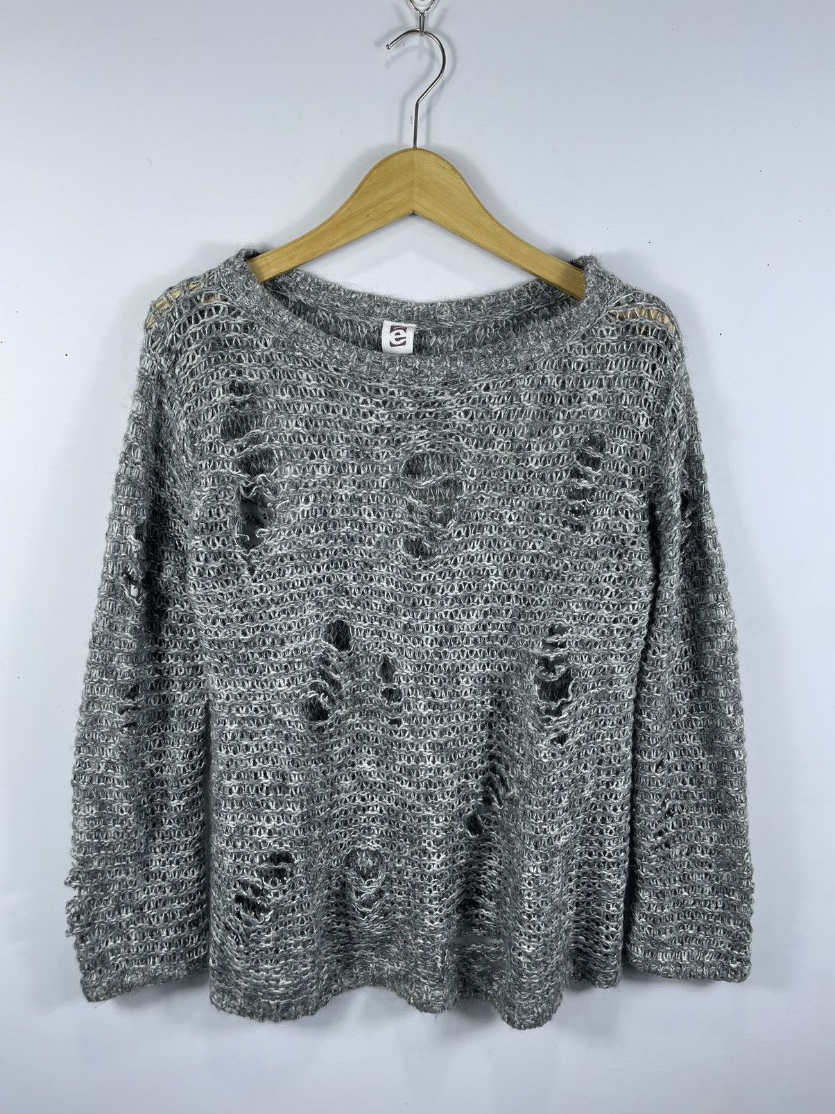 Beauty Beast × Hysteric Glamour × Japanese Brand Japanese-e Distressed Trashed knit Sweater Size US M / EU 48-50 / 2 - 1 Thumbnail