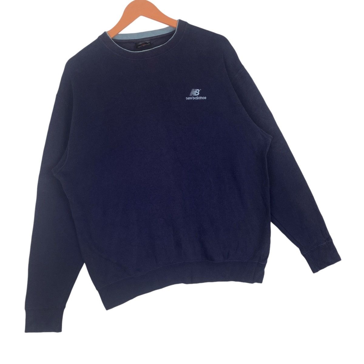 New Balance New Balance Sweatshirt Navy Crewneck Pullover Jumper Size US L / EU 52-54 / 3 - 4 Thumbnail