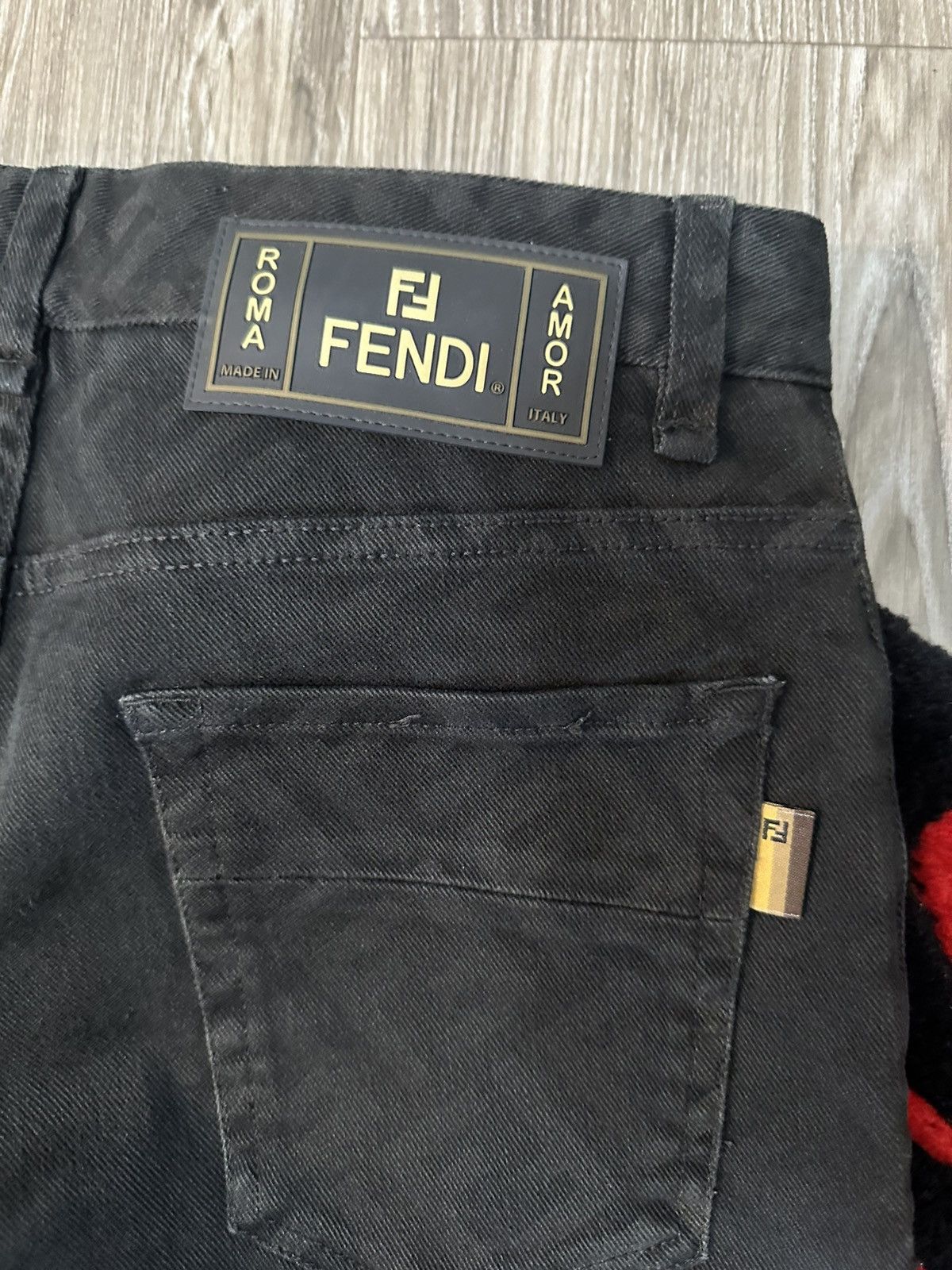 Fendi FENDI Black Jacquard FF Jeans Size US 30 / EU 46 - 5 Thumbnail