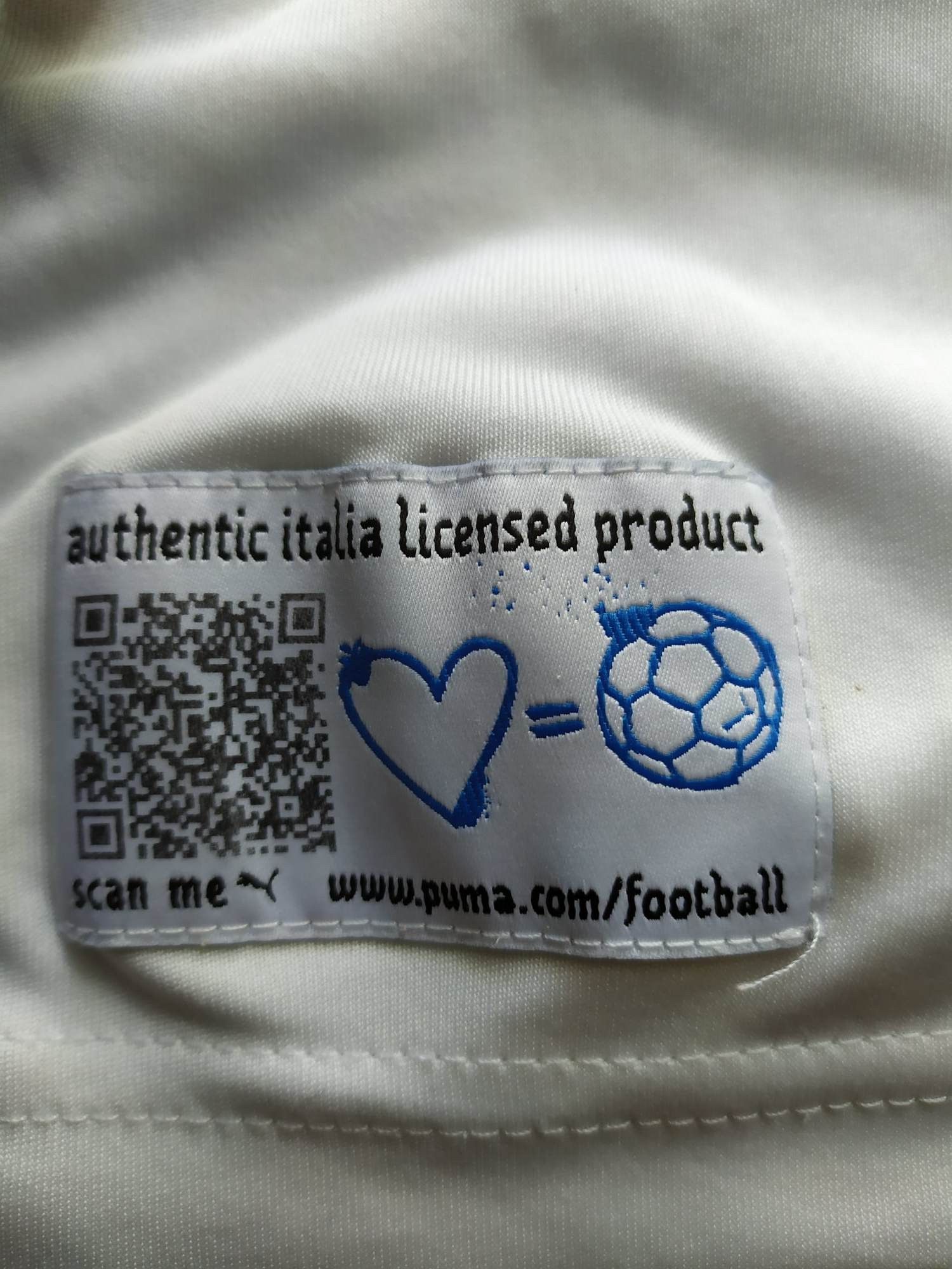 Puma Italy National Team Football Shirt Puma Away Kit Euro 2012 L Size US L / EU 52-54 / 3 - 2 Thumbnail