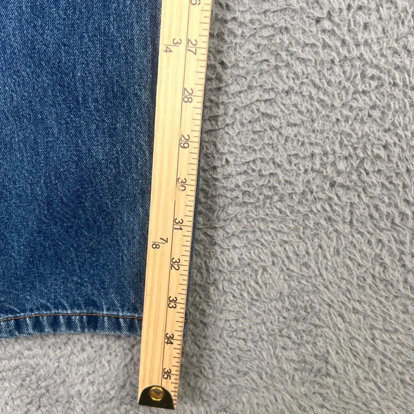 Duluth Trading Company DULUTH Trading Jeans Men 36x34 Mid Rise Straight Leg 5-Pocket Denim Blue American Casual Size US 36 / EU 52 - 3 Thumbnail