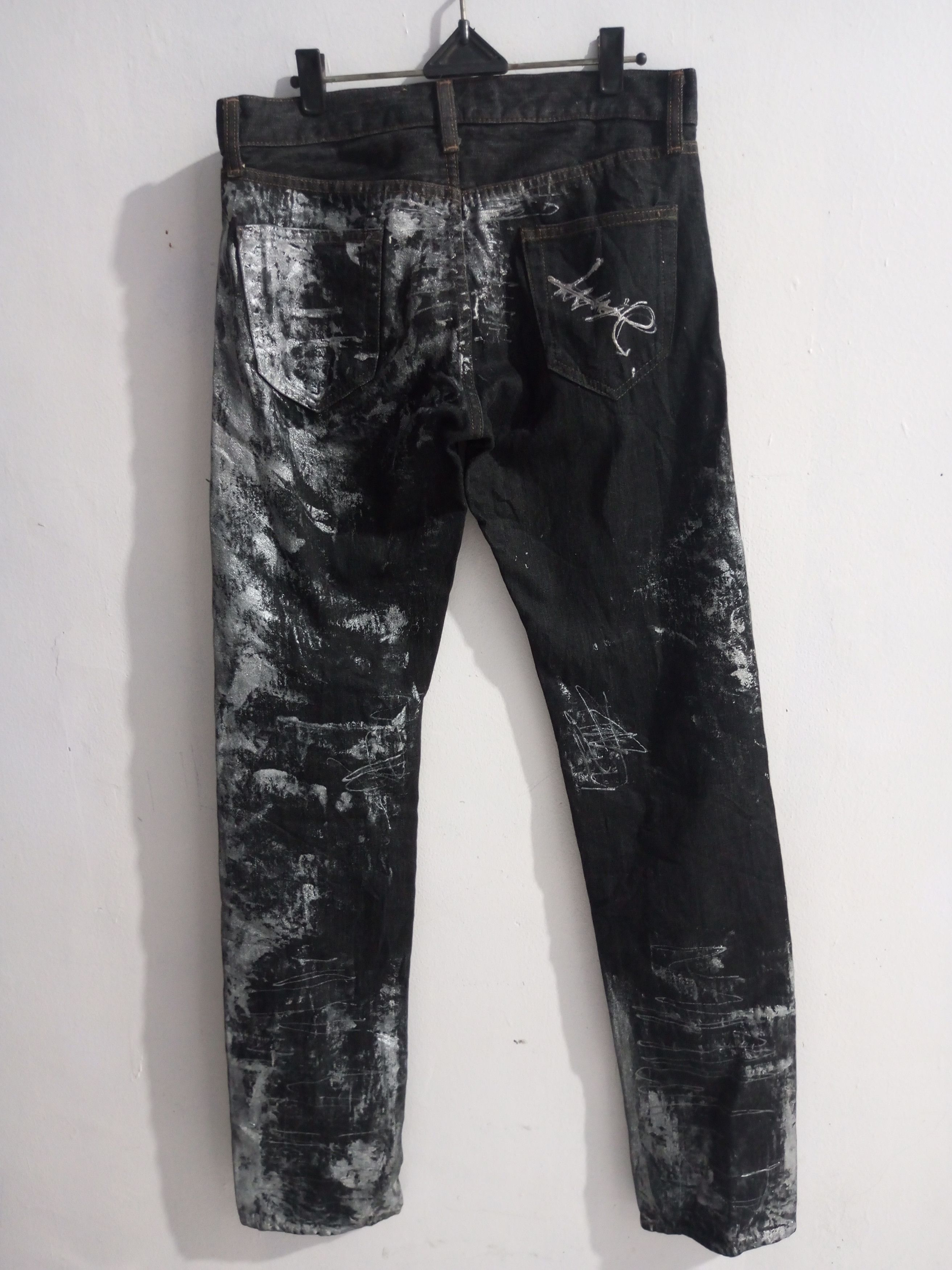 Vintage Uniqlo Painted glitter jeans