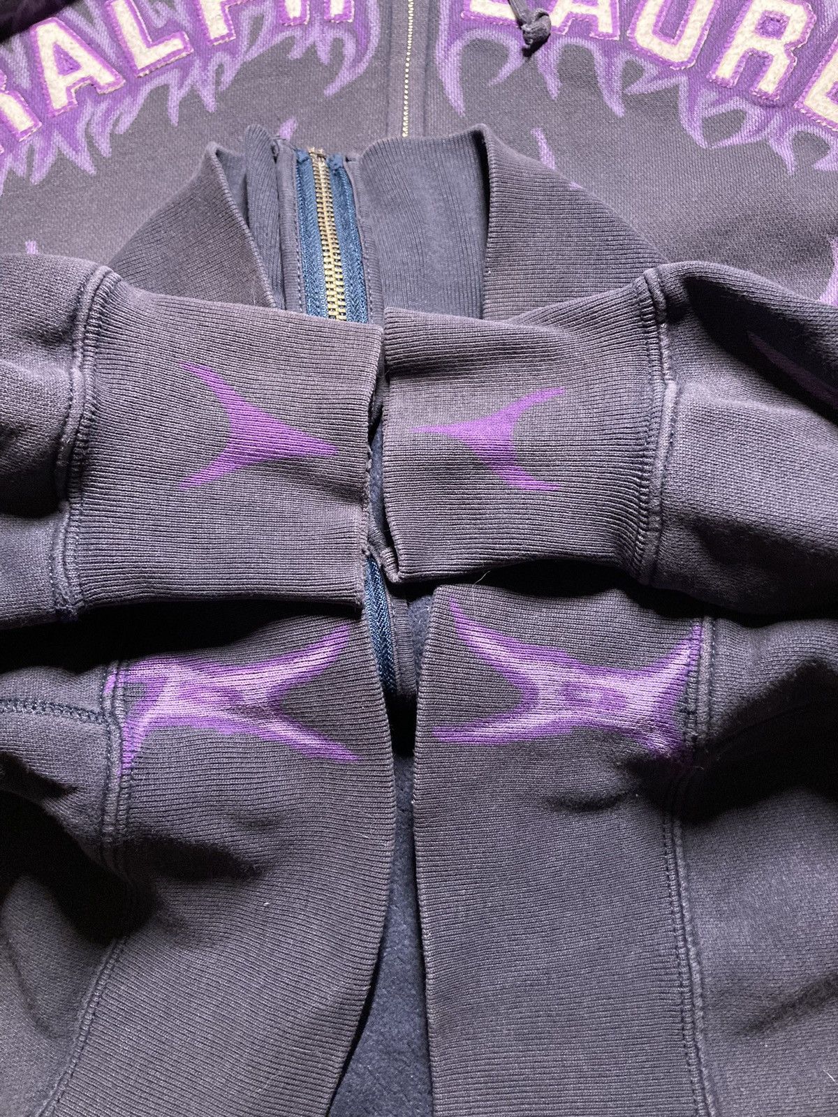 Polo Ralph Lauren ⛩️ Polo Ralph Lauren Custom Zip Hoodie Y2K Punk Rock Big logo Size US L / EU 52-54 / 3 - 8 Thumbnail