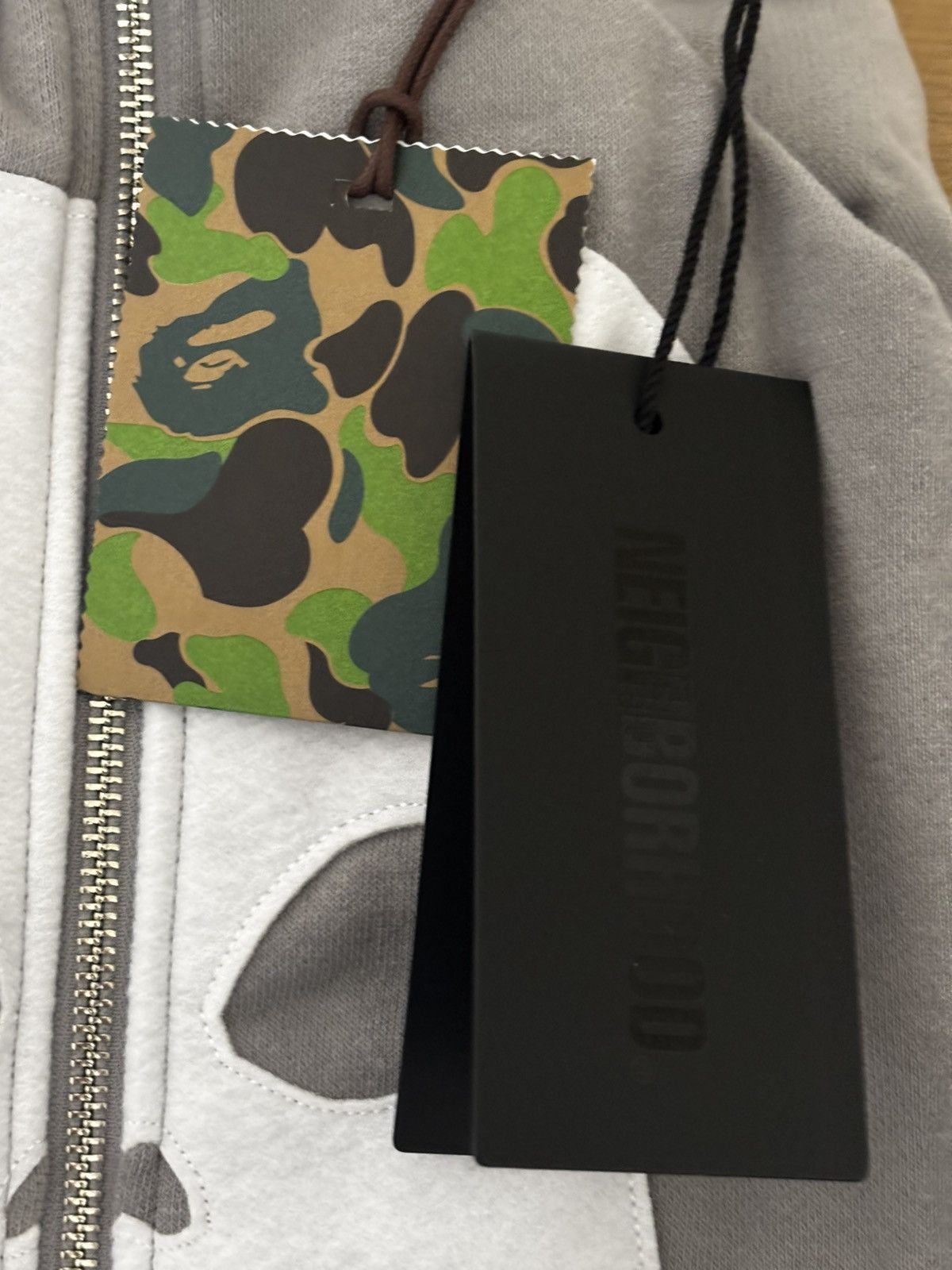 Bape Ape bape x NBHD 2face half zip pullover hoodie neighborhood Size US L / EU 52-54 / 3 - 12 Thumbnail