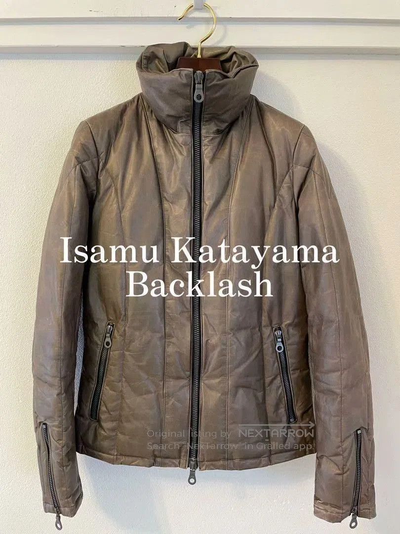Isamu Katayama Backlash Backlash Leather Down Jacket Japan Made. Size US M / EU 48-50 / 2 - 1 Thumbnail