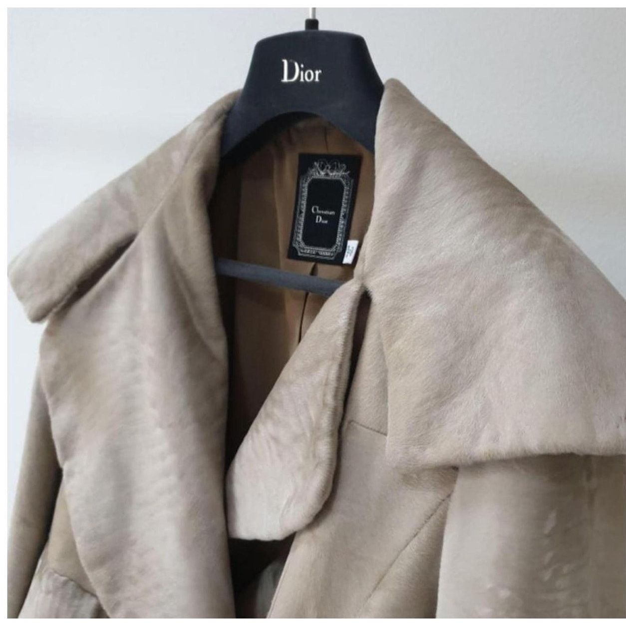 Dior Christian Dior Beige Leather Fox Trimmed Jacket Sz.36 Size XS / US 0-2 / IT 36-38 - 7 Thumbnail