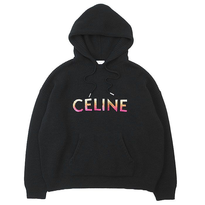 Celine Celine Celine PARIS 100% Wool Hoodie Others Sweatshirts & Hoodies 2A10X666Q Size ONE SIZE - 1 Thumbnail