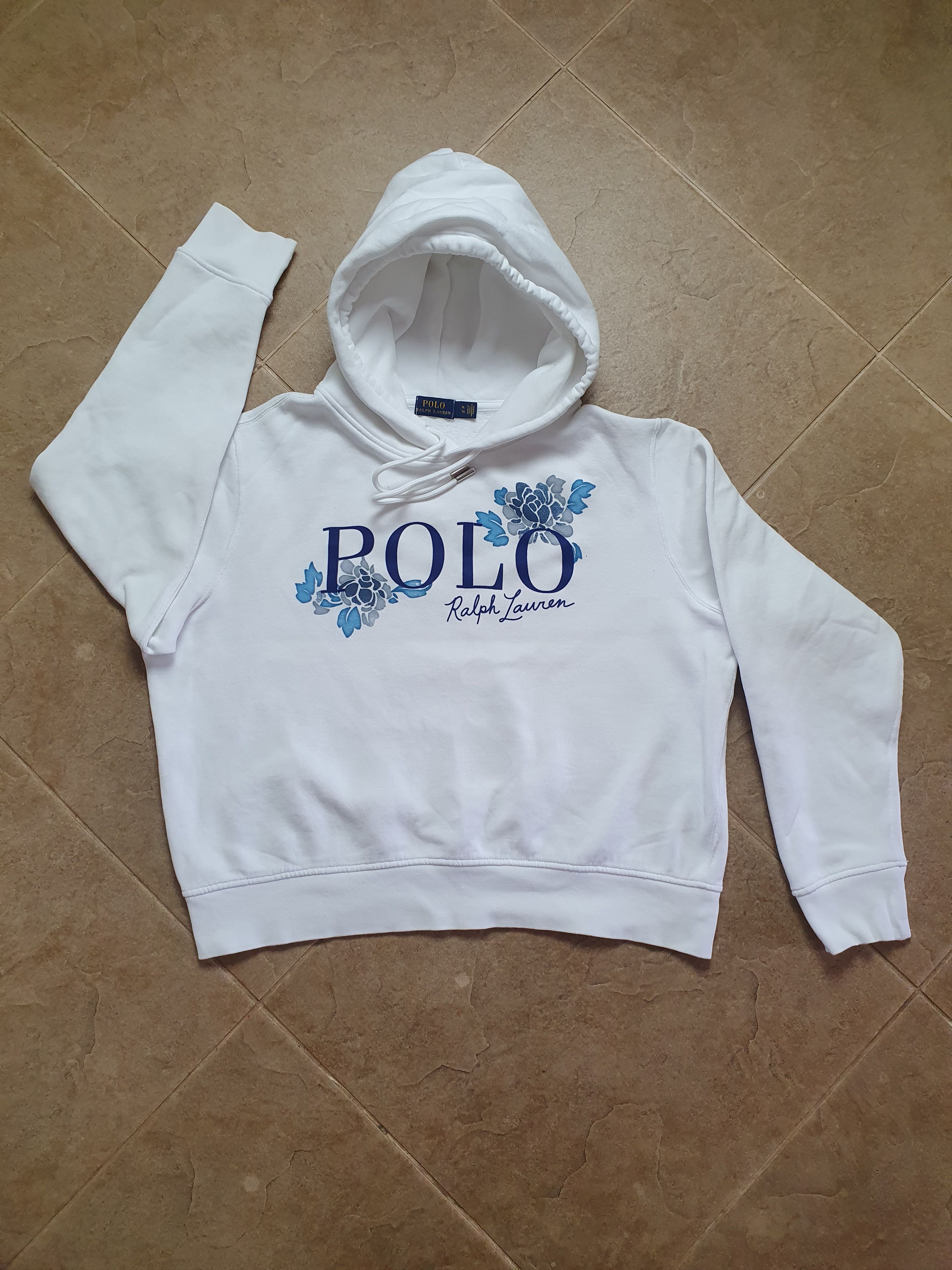 Polo Ralph Lauren Vintage White Polo Ralph Lauren Woman Big Logo Hoodie Size XL / US 12-14 / IT 48-50 - 3 Thumbnail