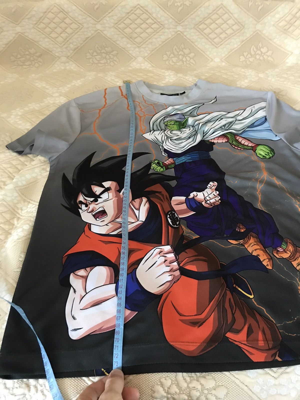 Anime × Cartoon Network 🔥 Vintage Dragon Ball Z Overprint Tee Japan Anime Y2K Rare Size US M / EU 48-50 / 2 - 8 Thumbnail