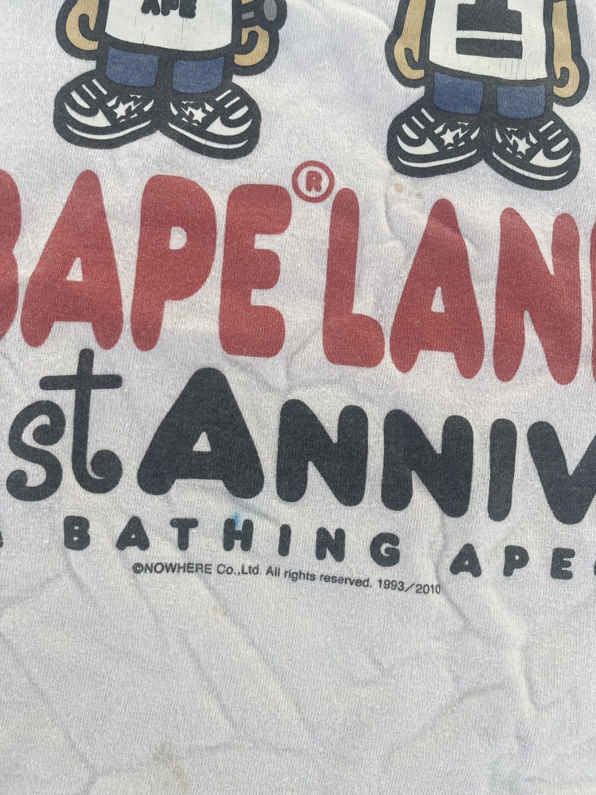 Bape Vintage A Bathing Ape BAPE Lang 1st Anniversary Shirt Tee Size US S / EU 44-46 / 1 - 12 Thumbnail