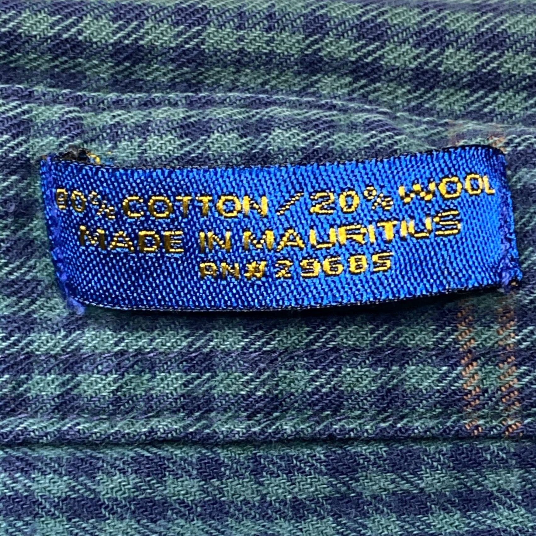 Pendleton Pendleton Shirt Men XL Blue Plaid Wool Blend Button-Up Long Sleeve Size US XL / EU 56 / 4 - 5 Thumbnail