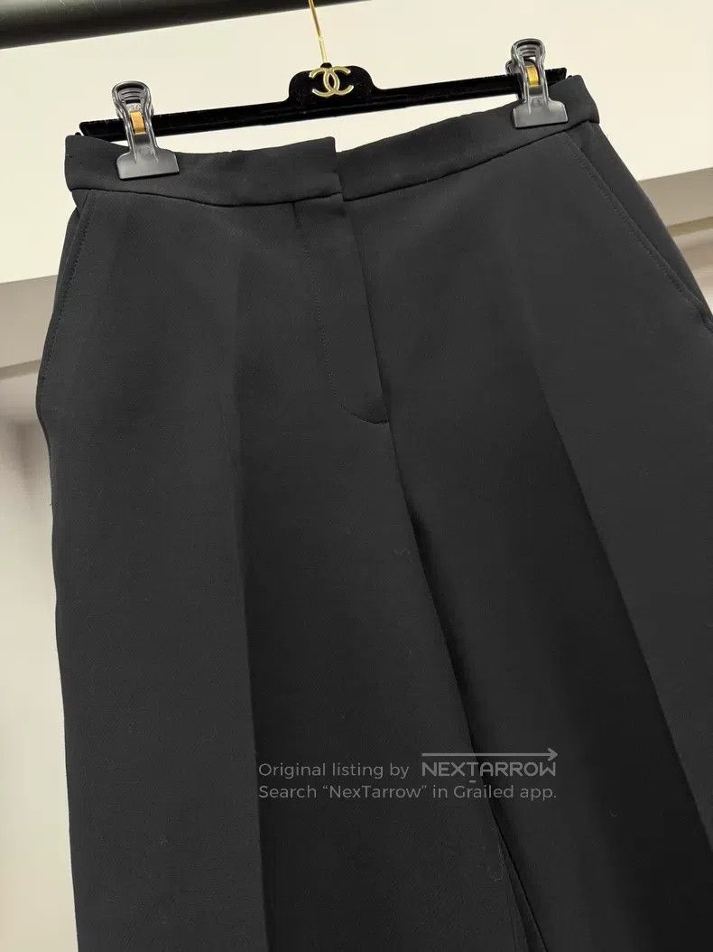 Dior Dior Black wide-leg trousers Size 24" / US 00 / IT 34 - 2 Thumbnail