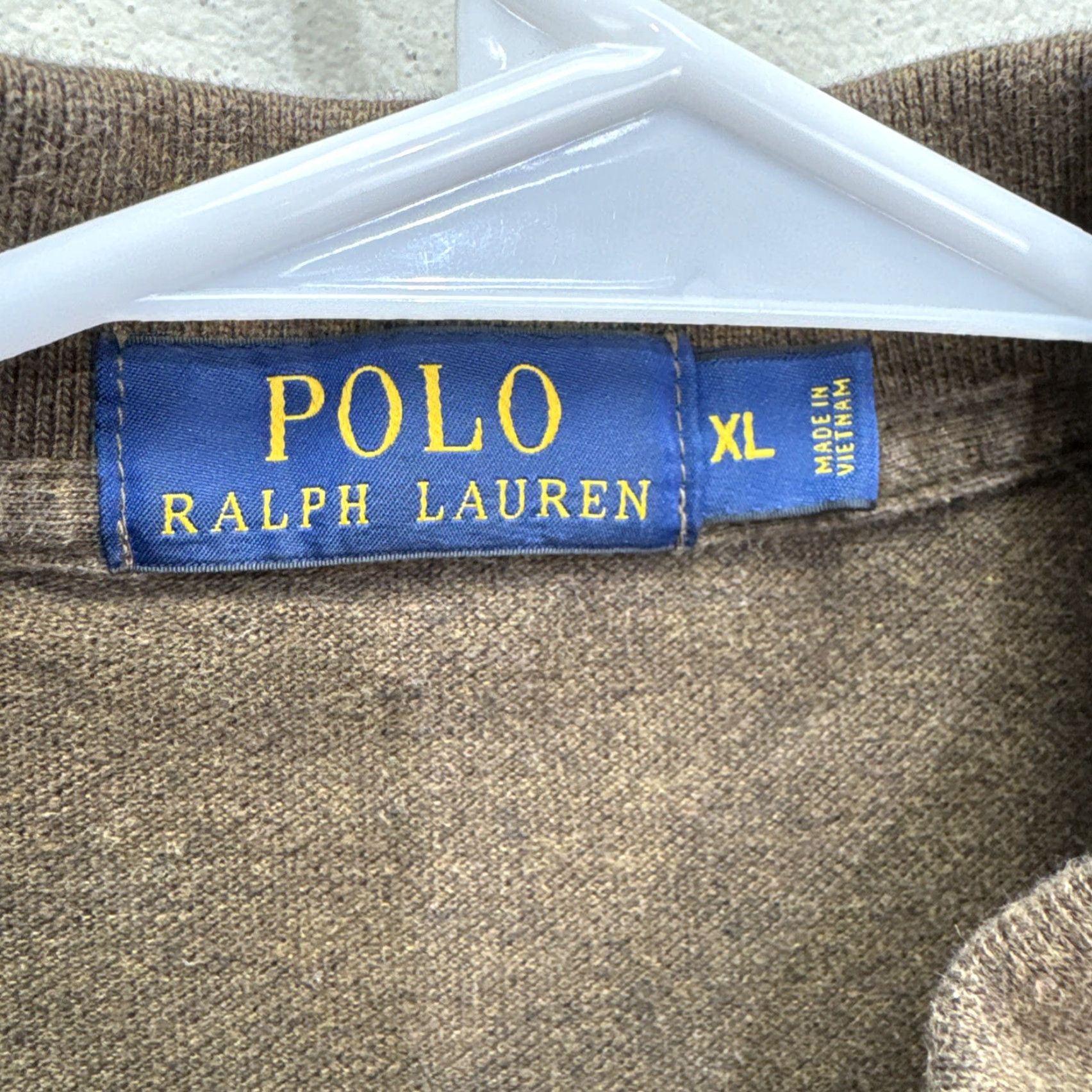 Polo Ralph Lauren VINTAGE Polo Ralph Lauren Polo Shirt Mens XL Short Sleeve Brown Cotton Casual Preppy Golf City Size US XL / EU 56 / 4 - 2 Thumbnail