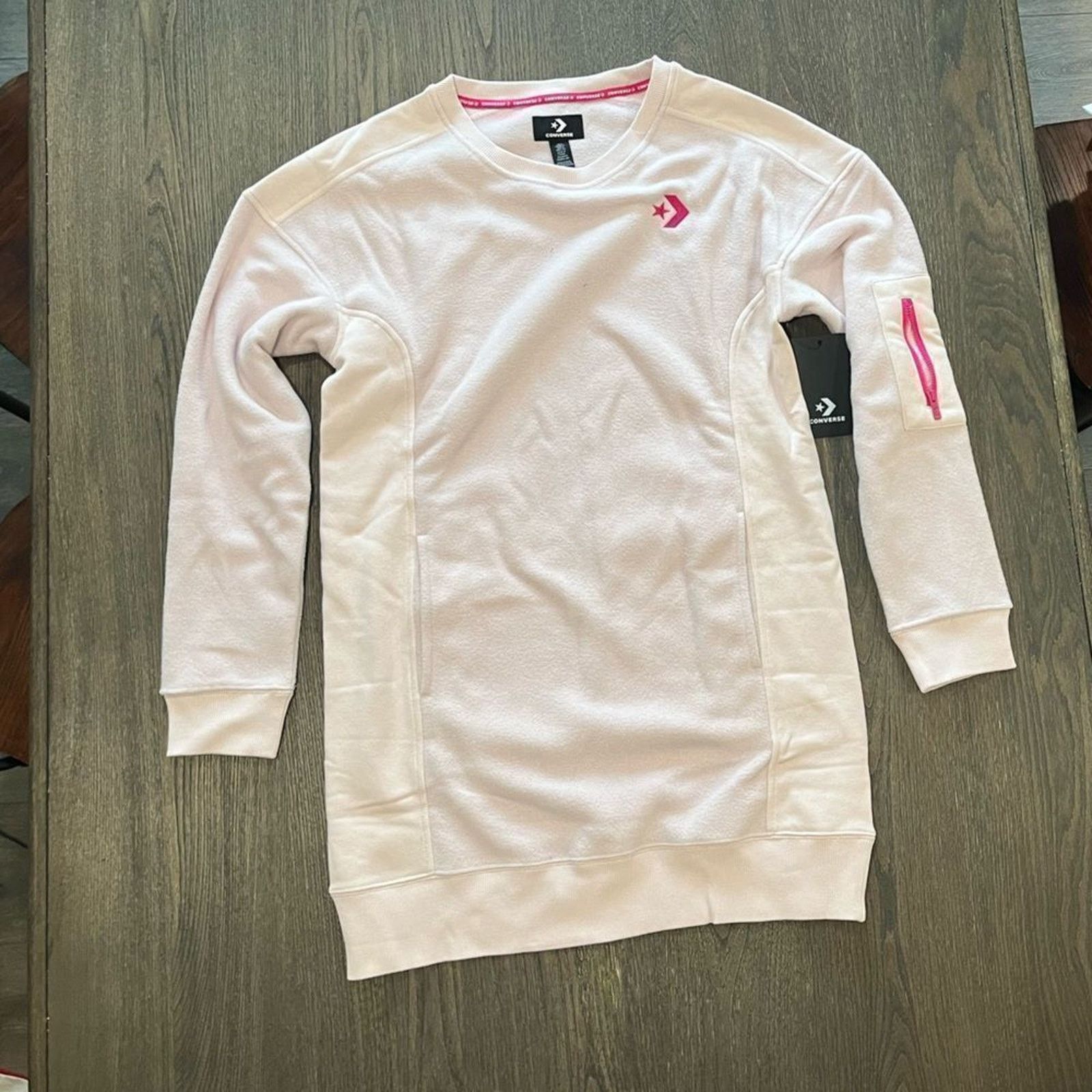 Converse NWT Converse Blocked Polar Dress Barely Rose - Size S Size S / US 4 / IT 40 - 1 Thumbnail